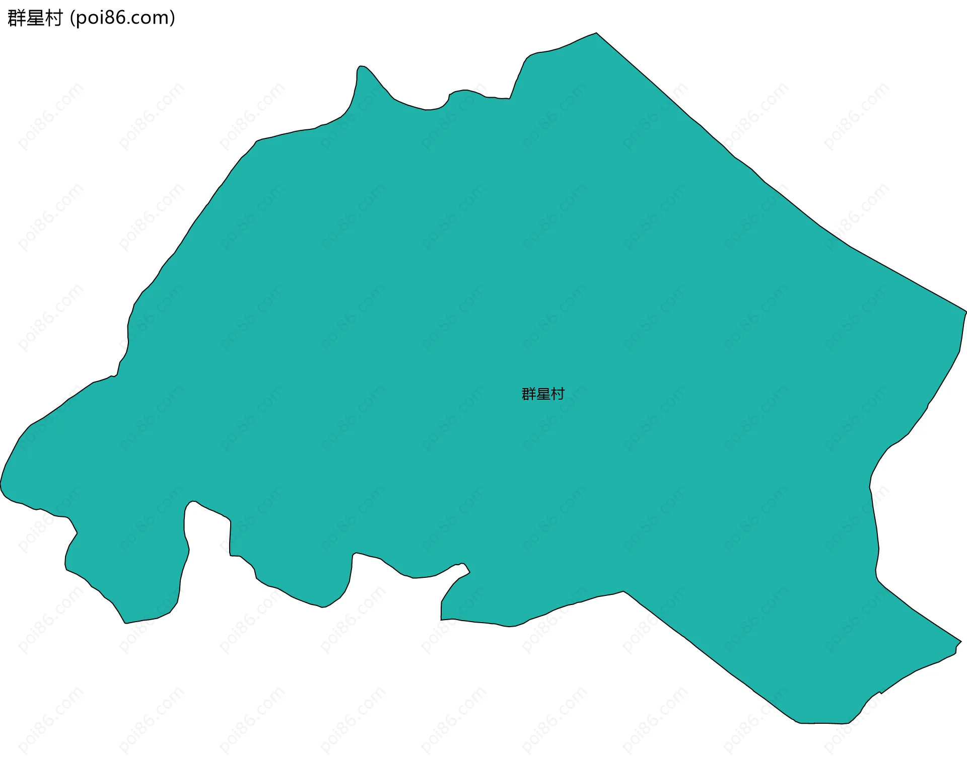 群星村边界地图