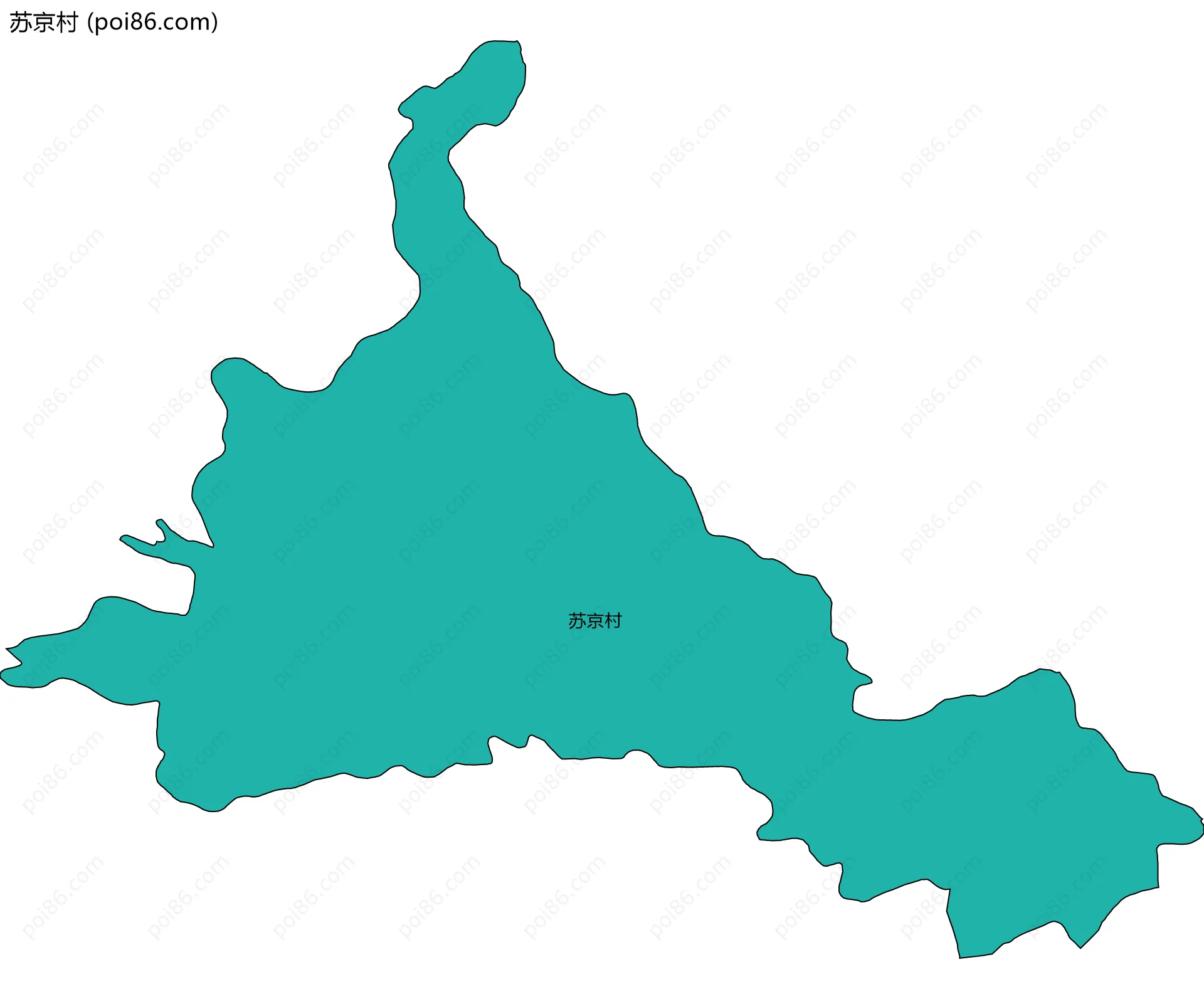 苏京村边界地图