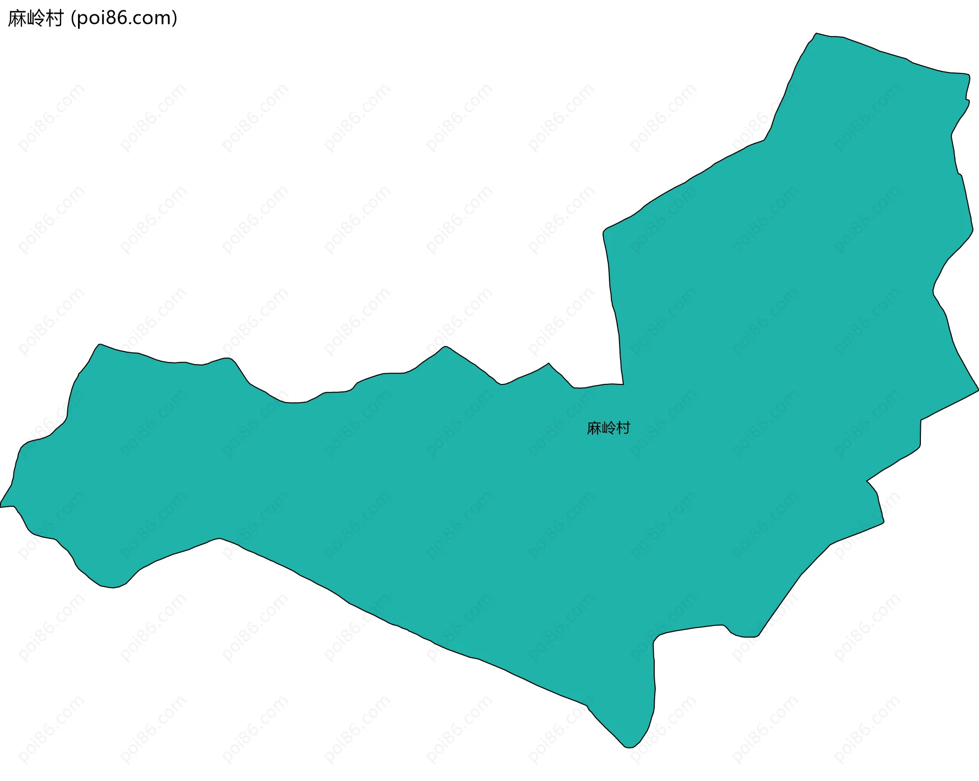 麻岭村边界地图