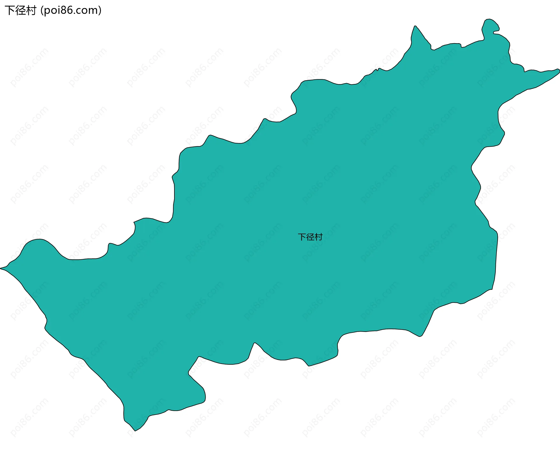 下径村边界地图