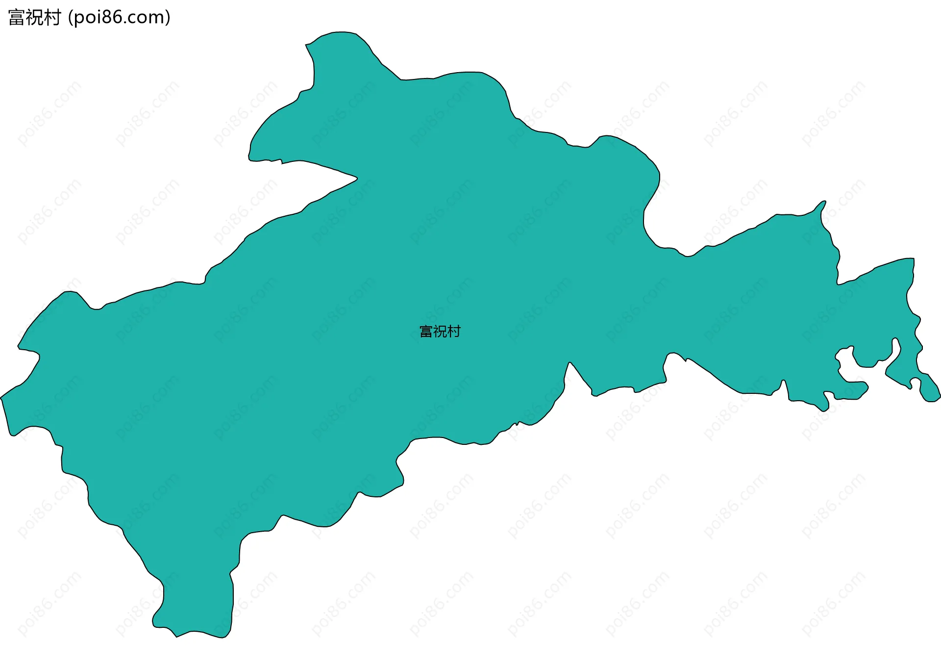 富祝村边界地图