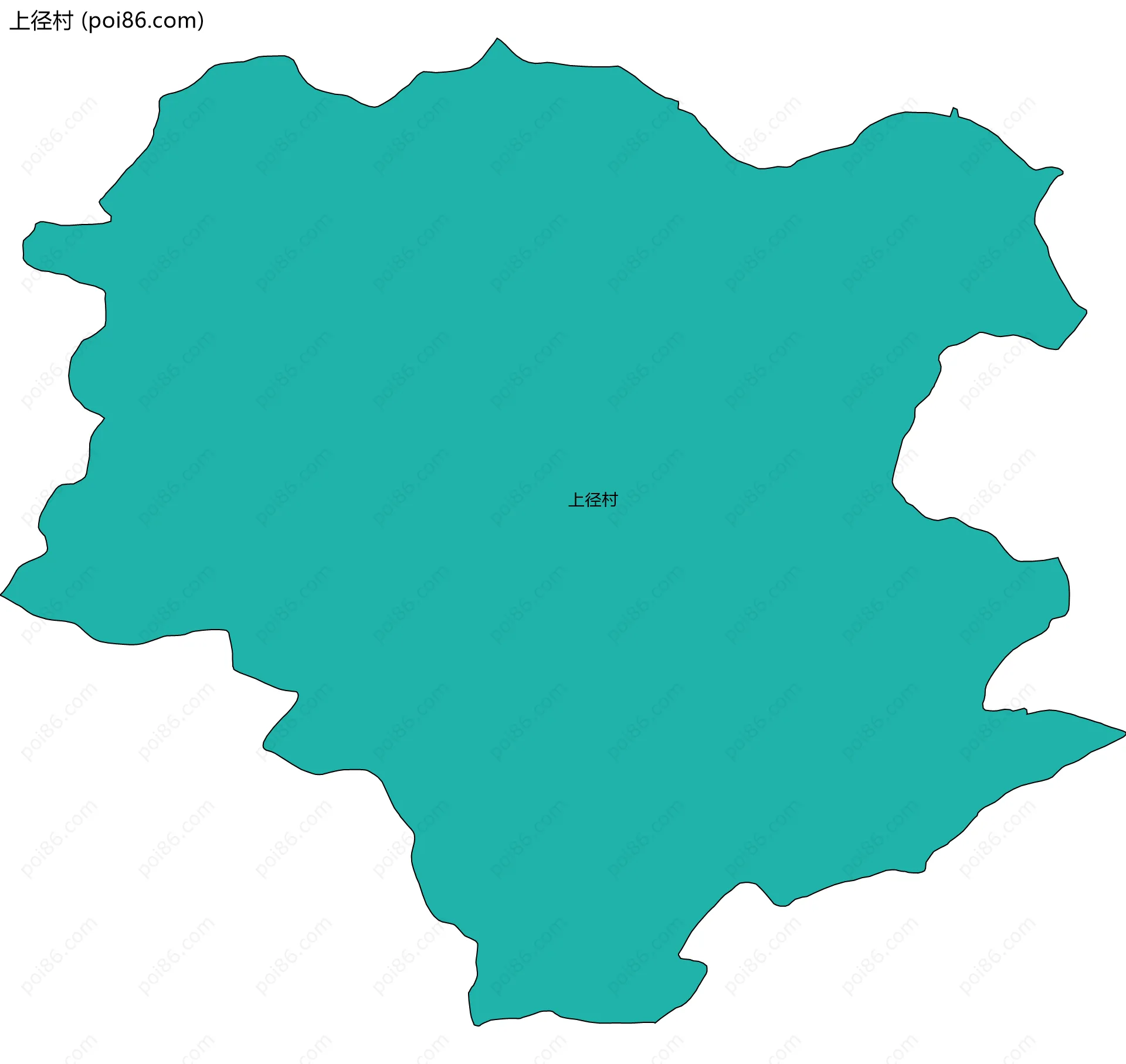 上径村边界地图