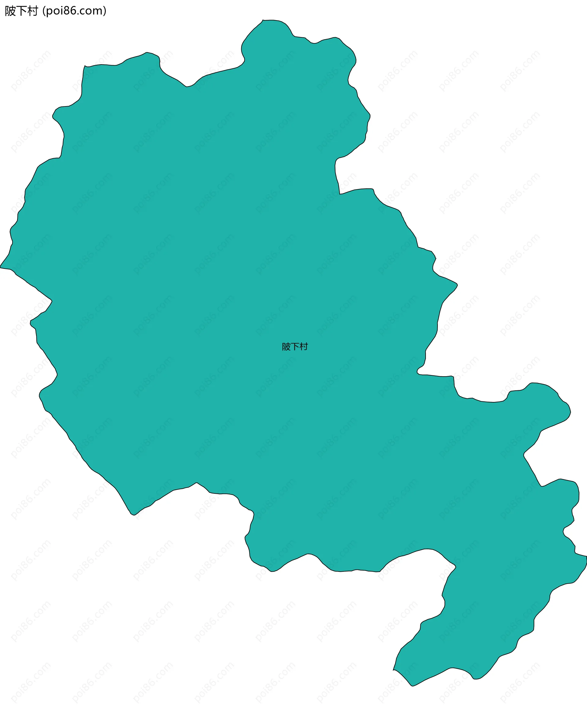 陂下村边界地图