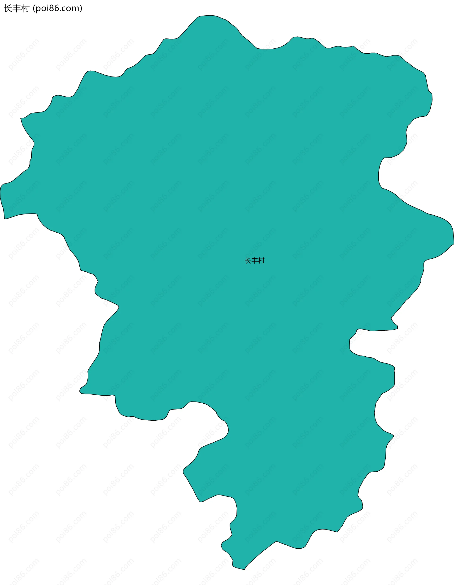 长丰村边界地图