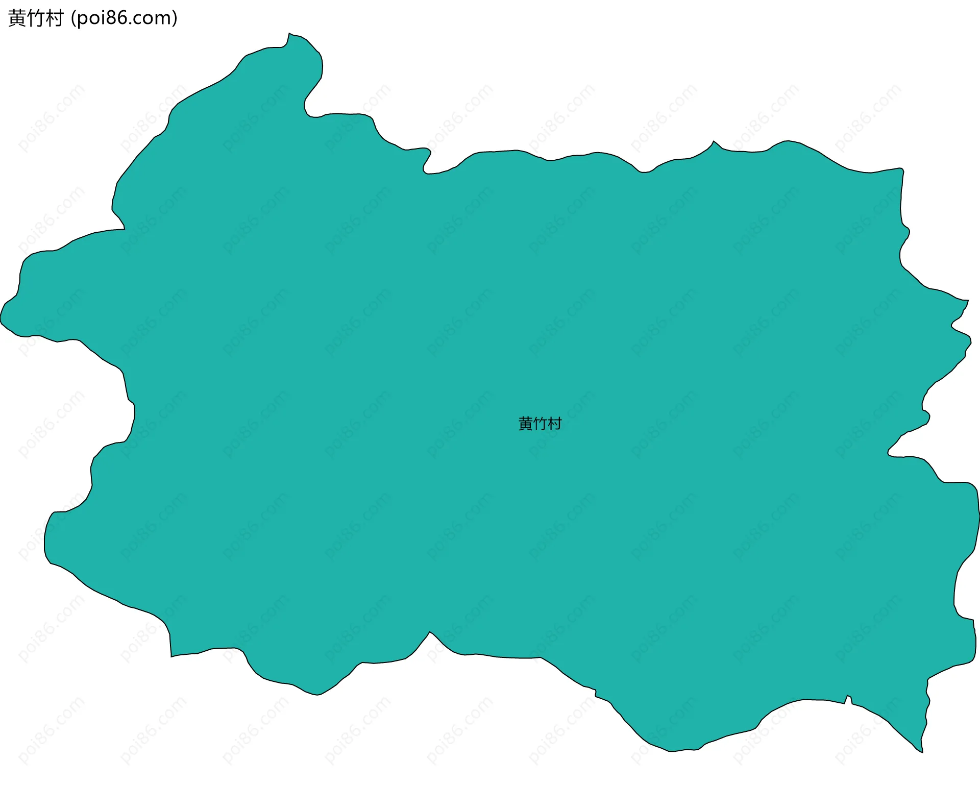 黄竹村边界地图