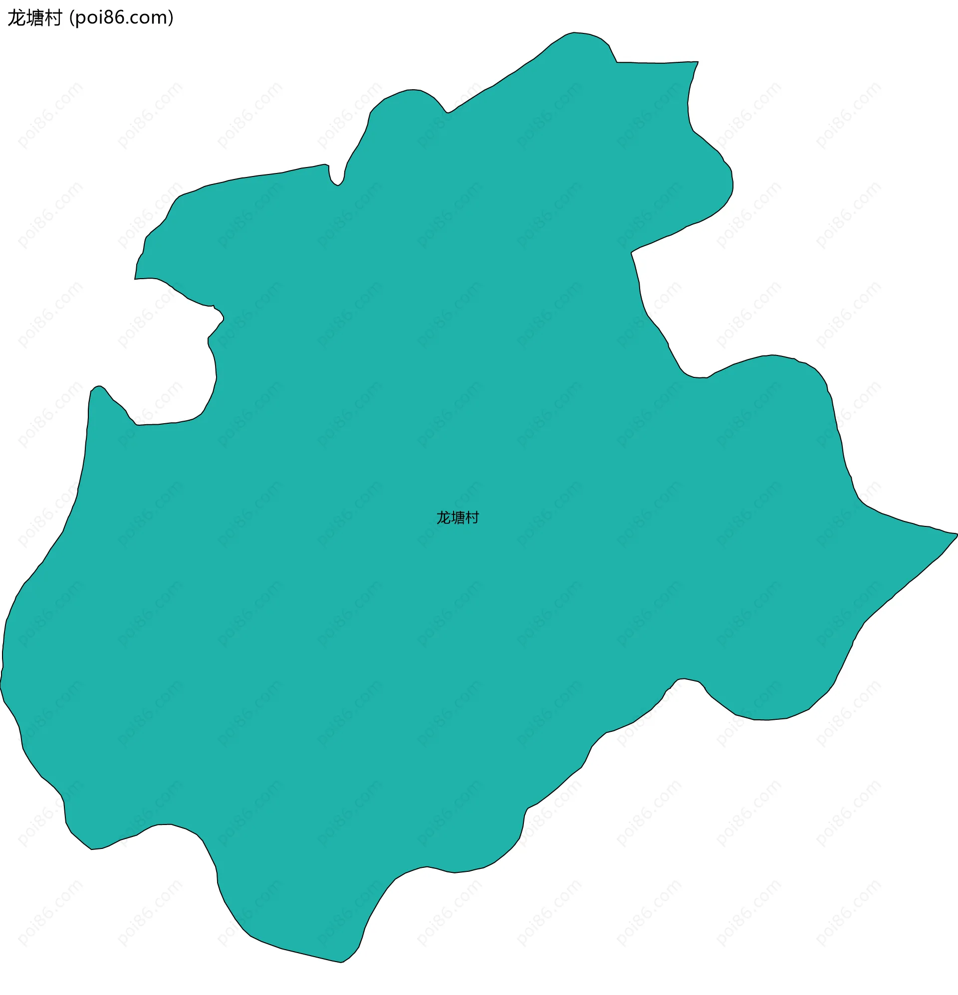 龙塘村边界地图