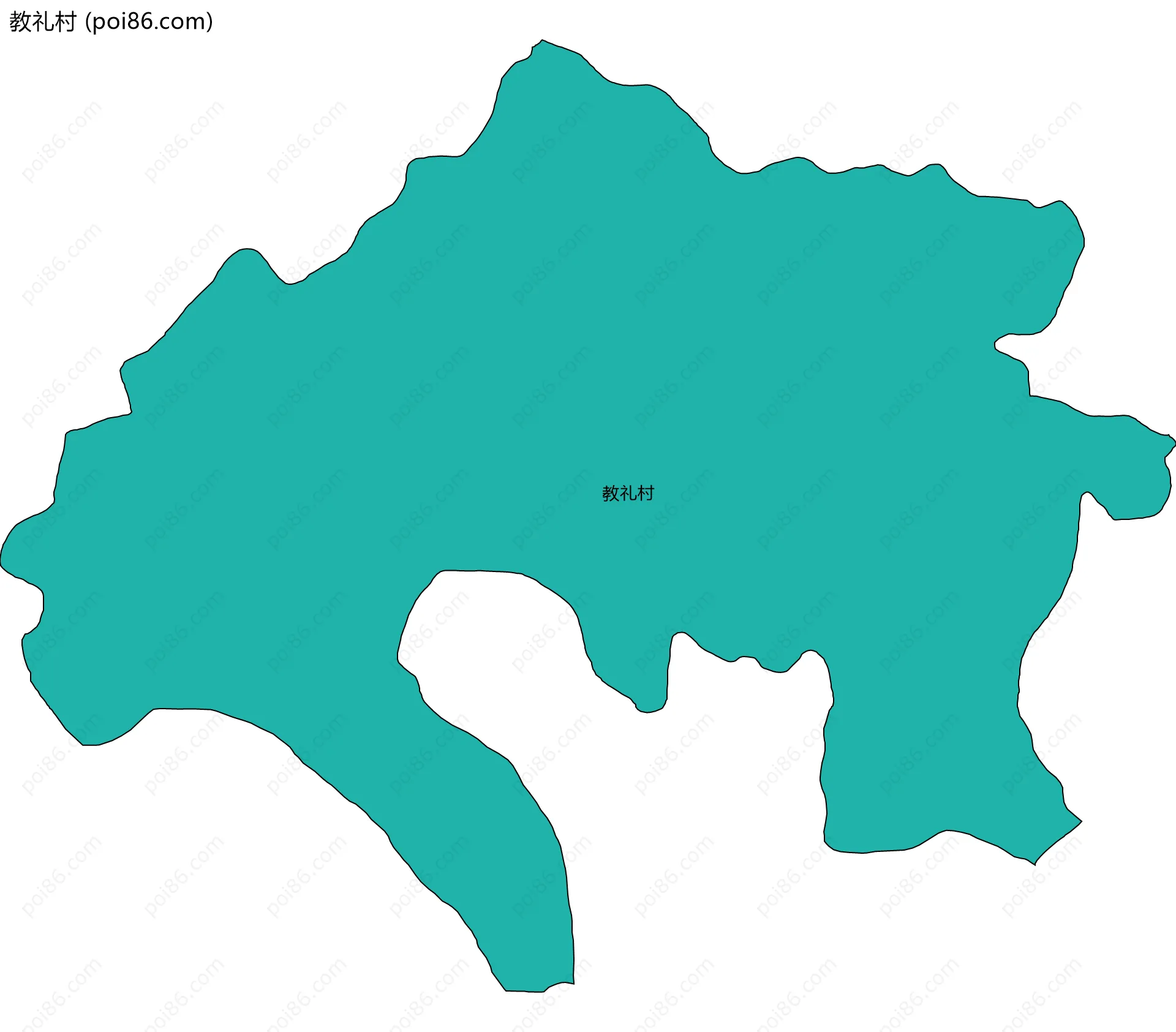 教礼村边界地图