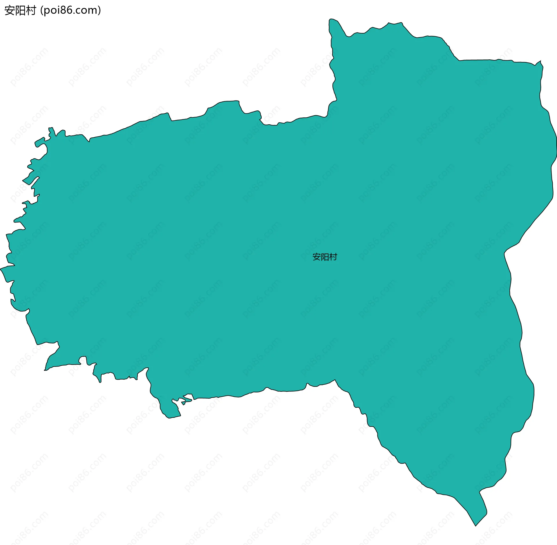 安阳村边界地图