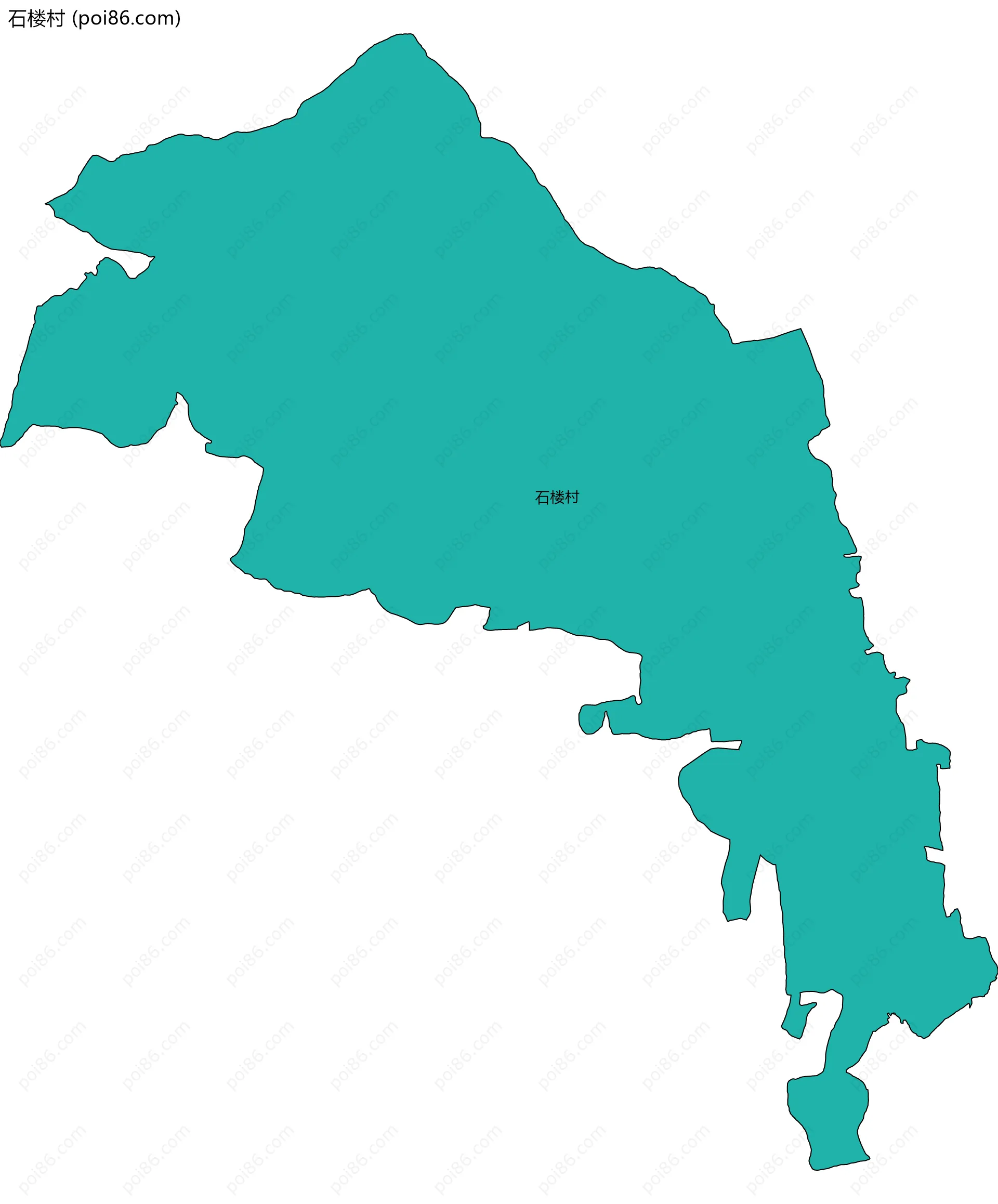 石楼村边界地图