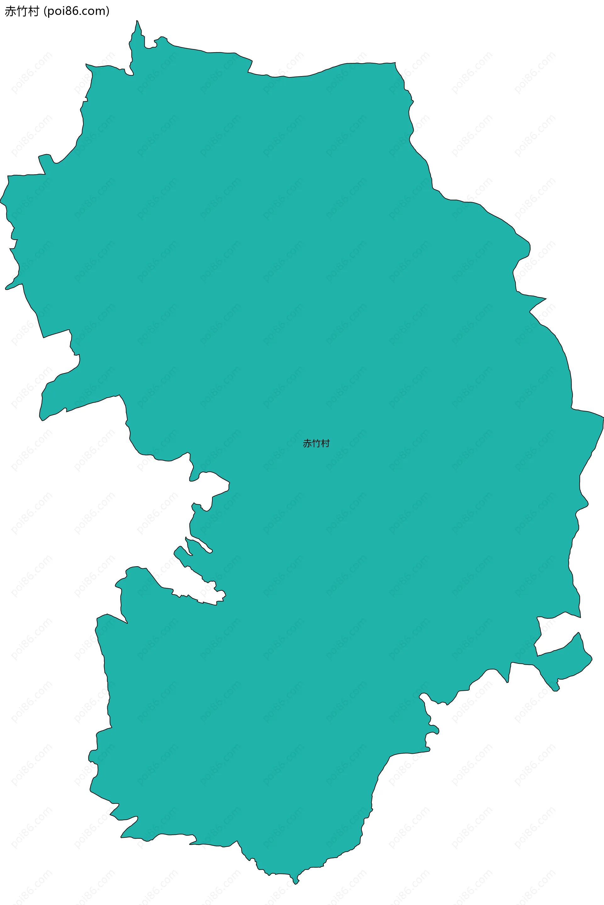 赤竹村边界地图