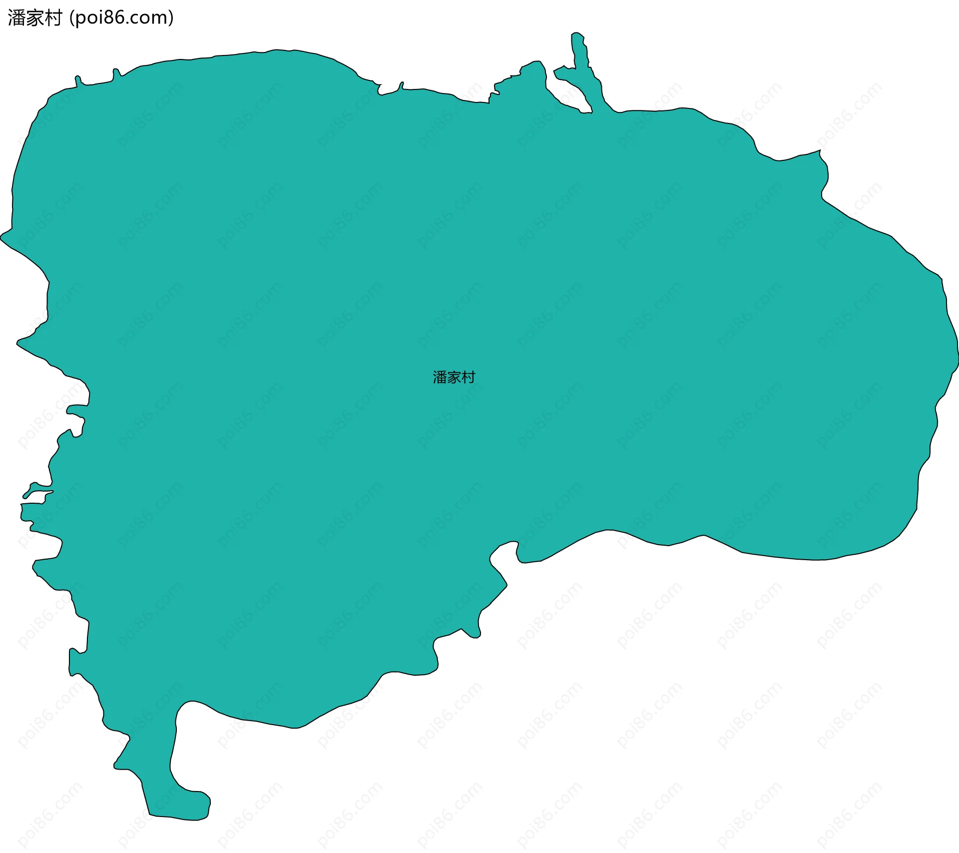 潘家村边界地图