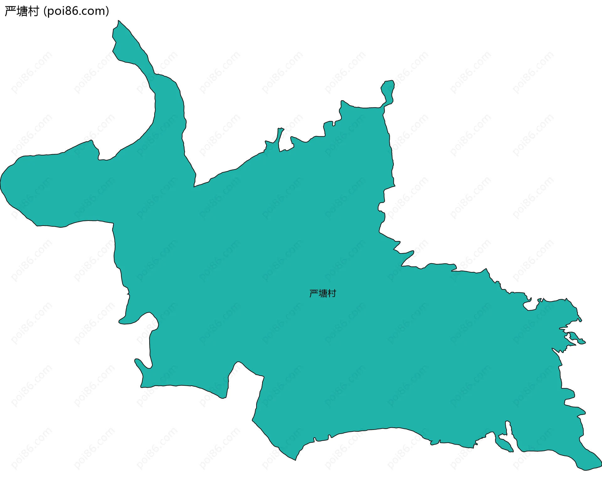 严塘村边界地图