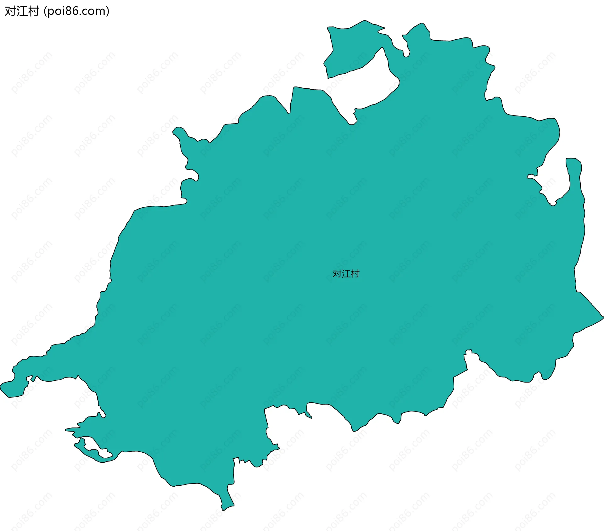 对江村边界地图