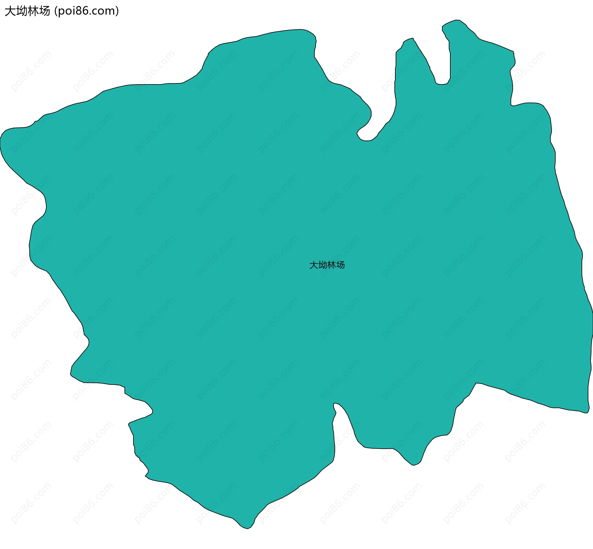 大坳林场边界地图