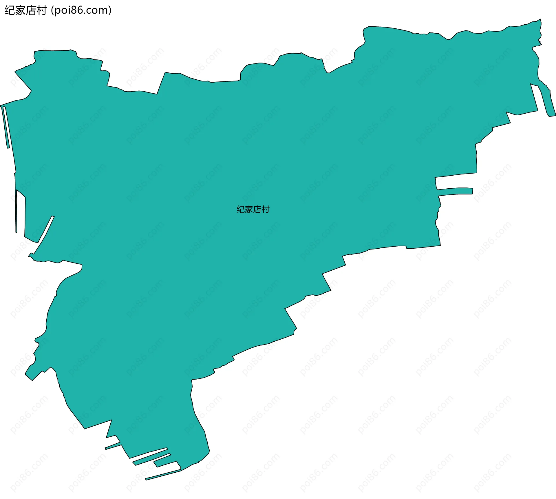 纪家店村边界地图