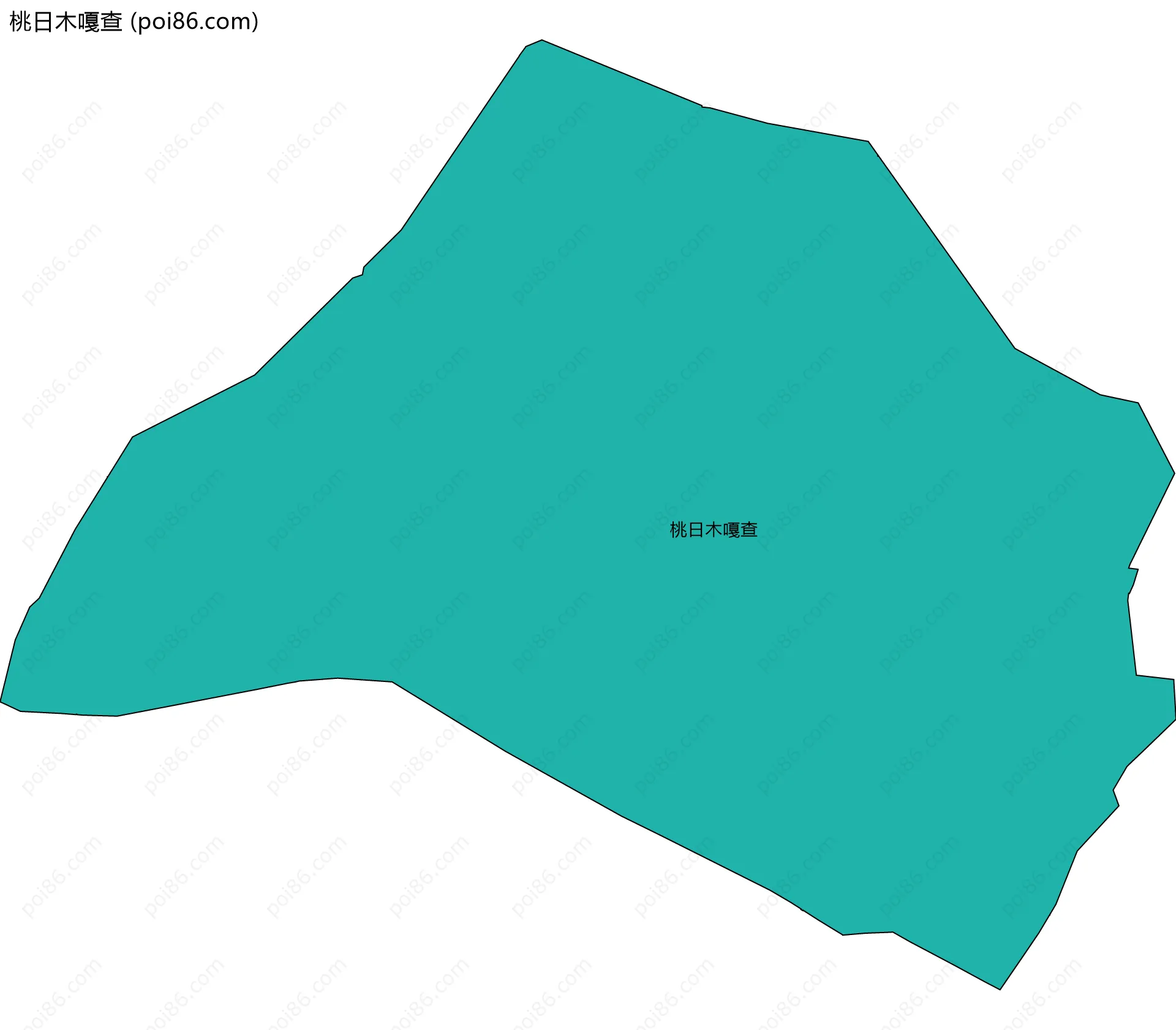 桃日木嘎查边界地图