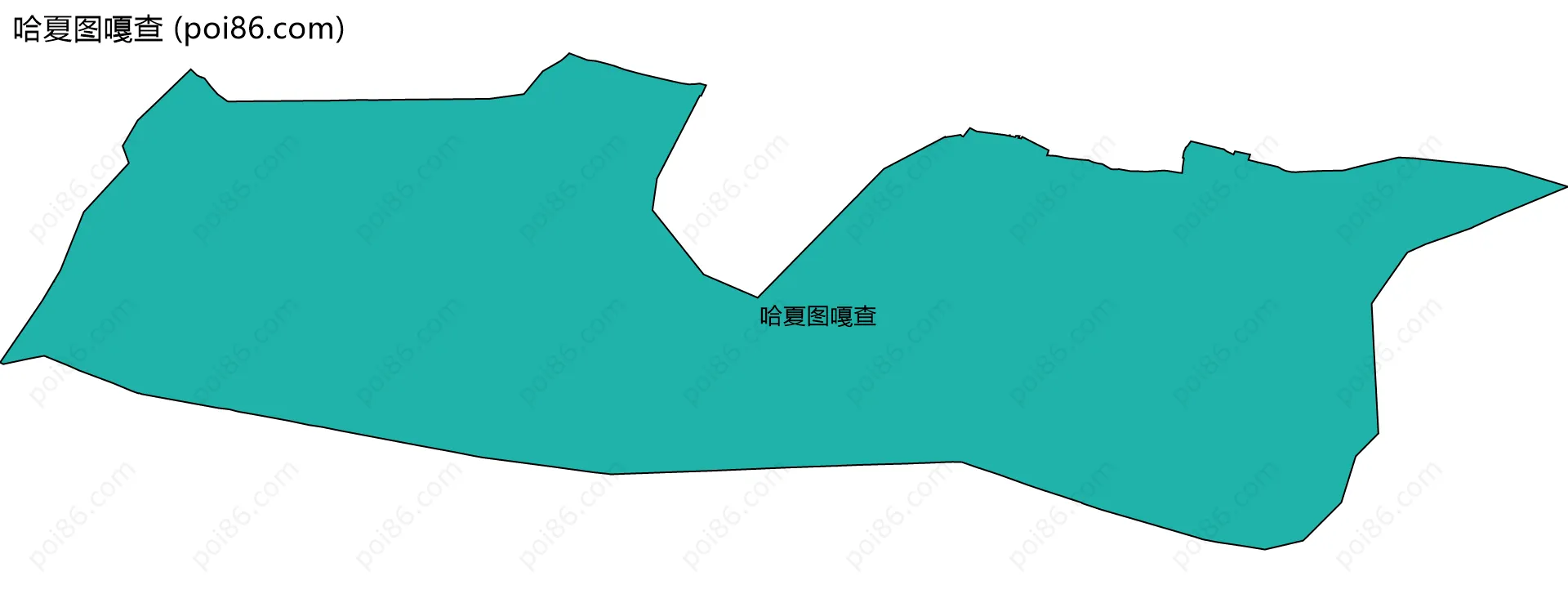 哈夏图嘎查边界地图