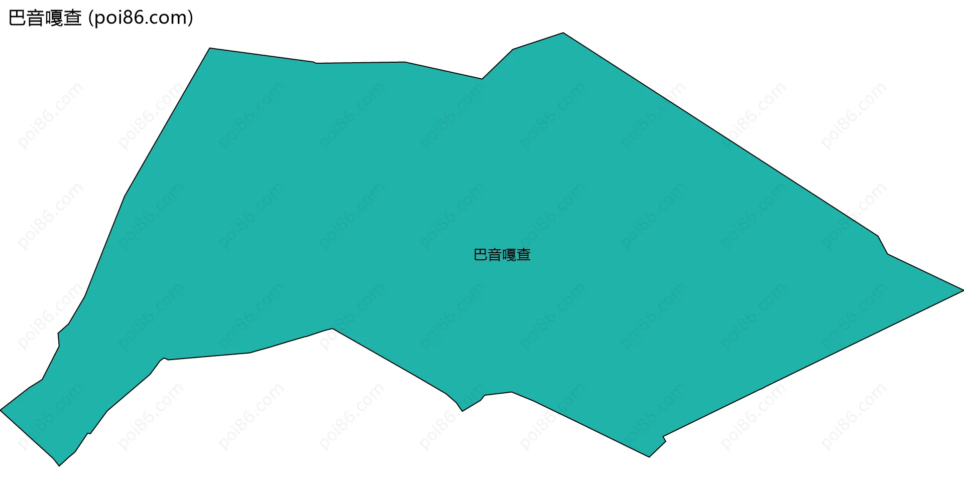 巴音嘎查边界地图