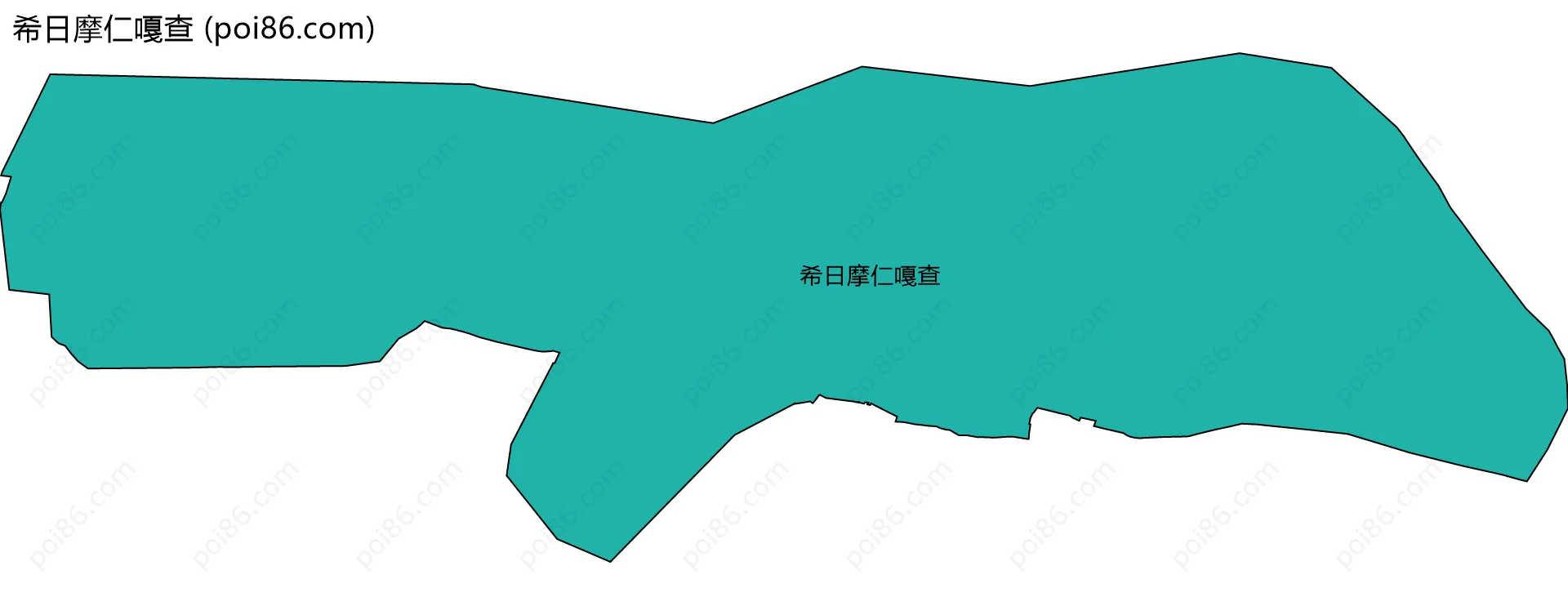 希日摩仁嘎查边界地图