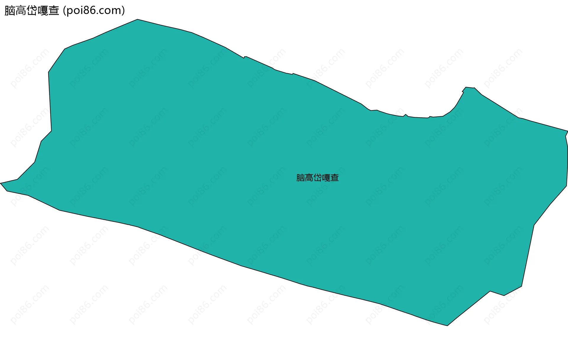脑高岱嘎查边界地图