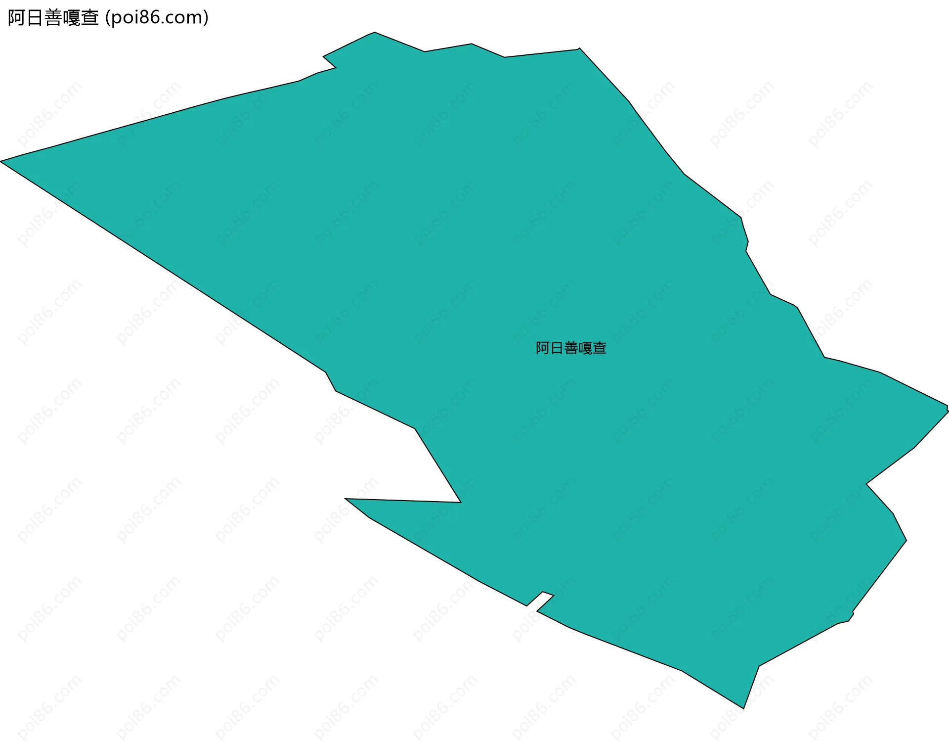 阿日善嘎查边界地图