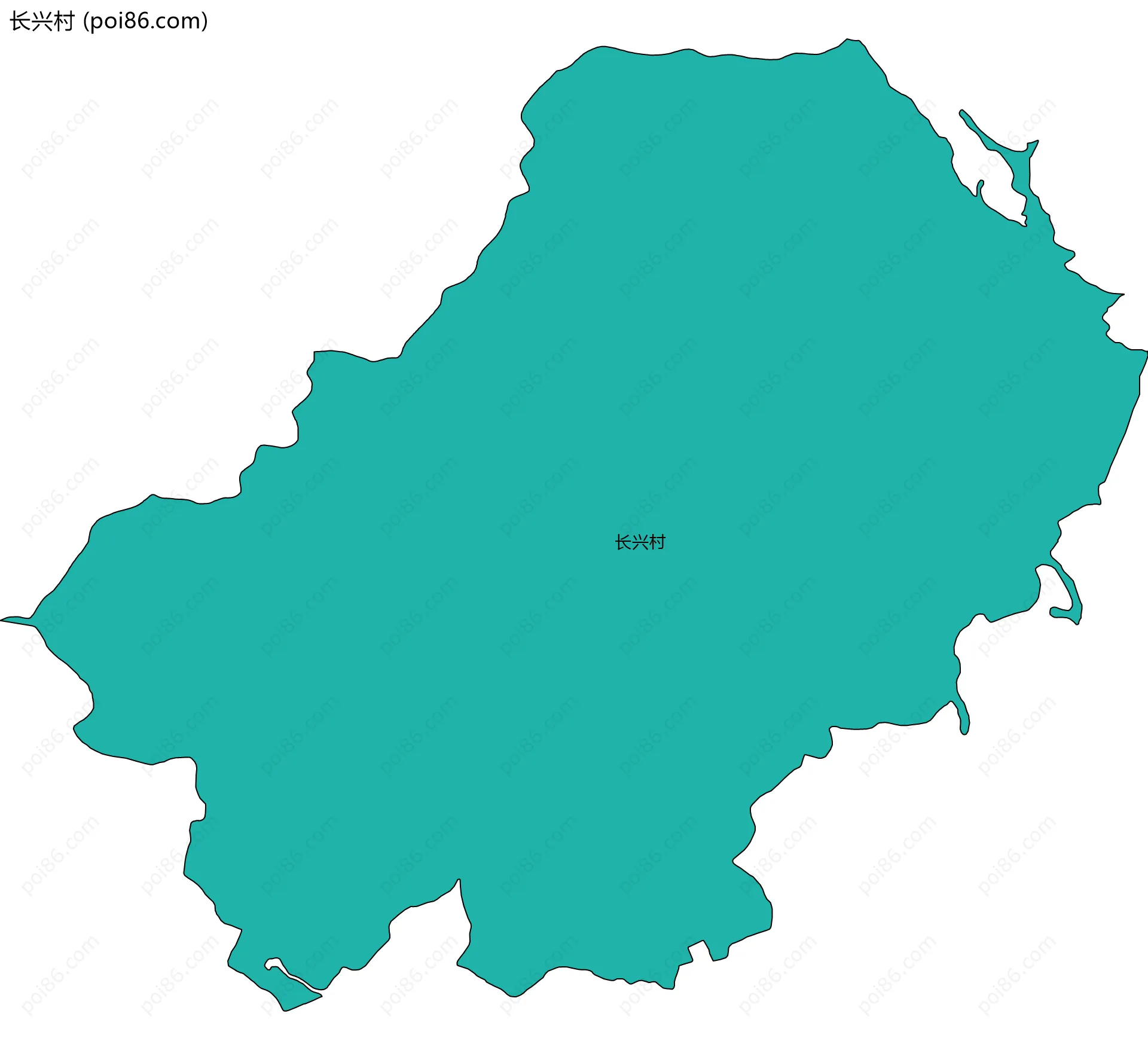 长兴村边界地图