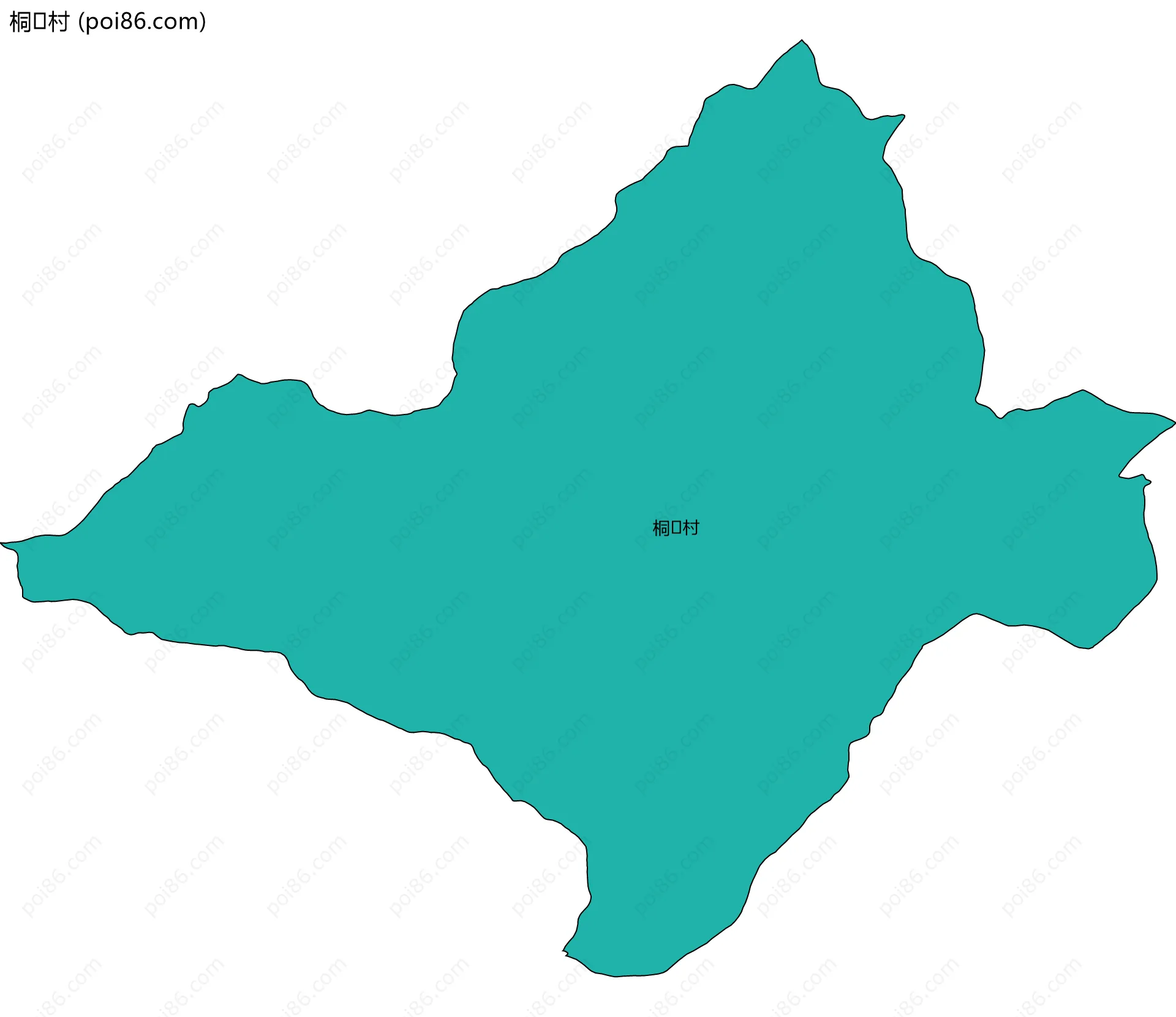 桐村边界地图