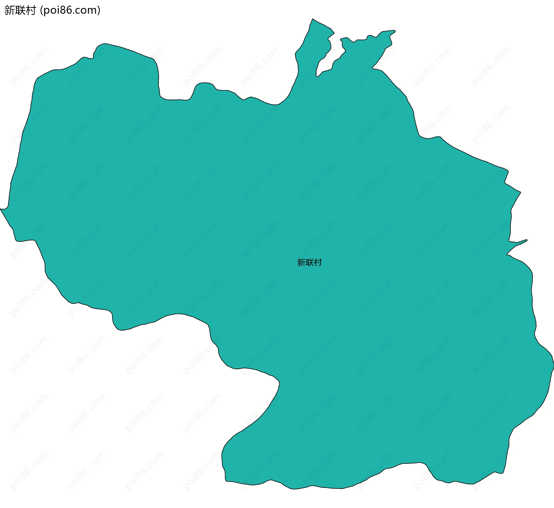 新联村边界地图