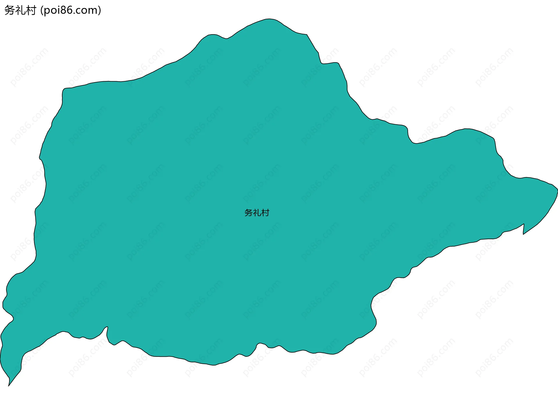 务礼村边界地图