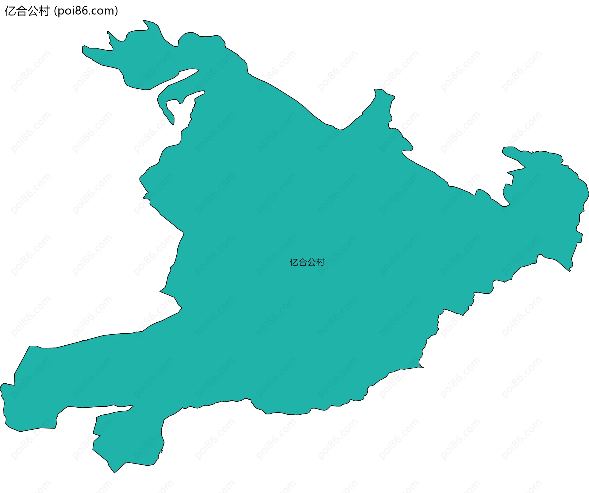 亿合公村边界地图