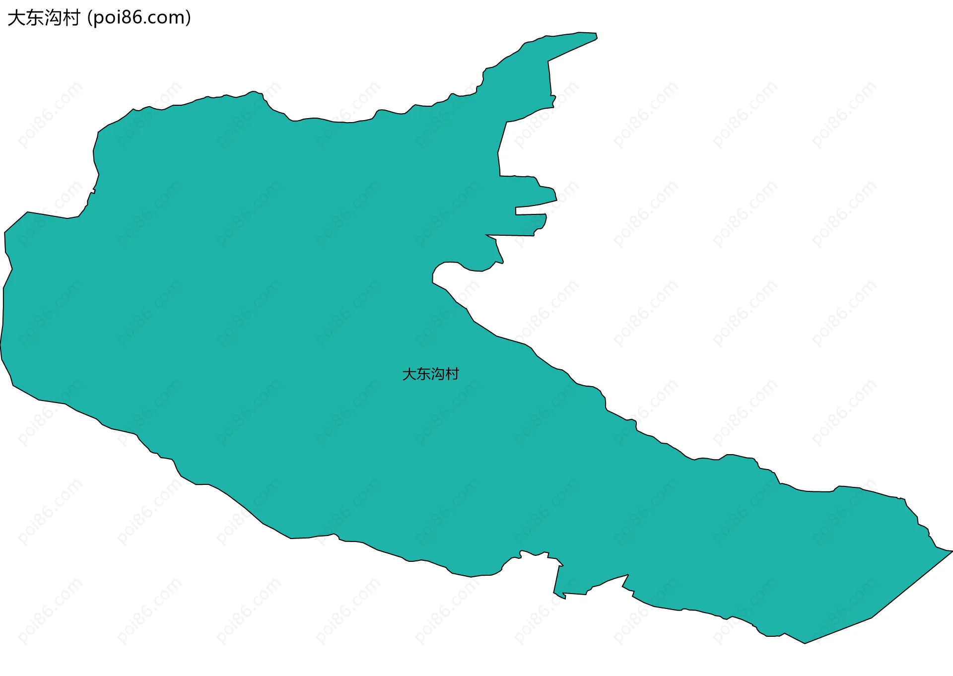 大东沟村边界地图