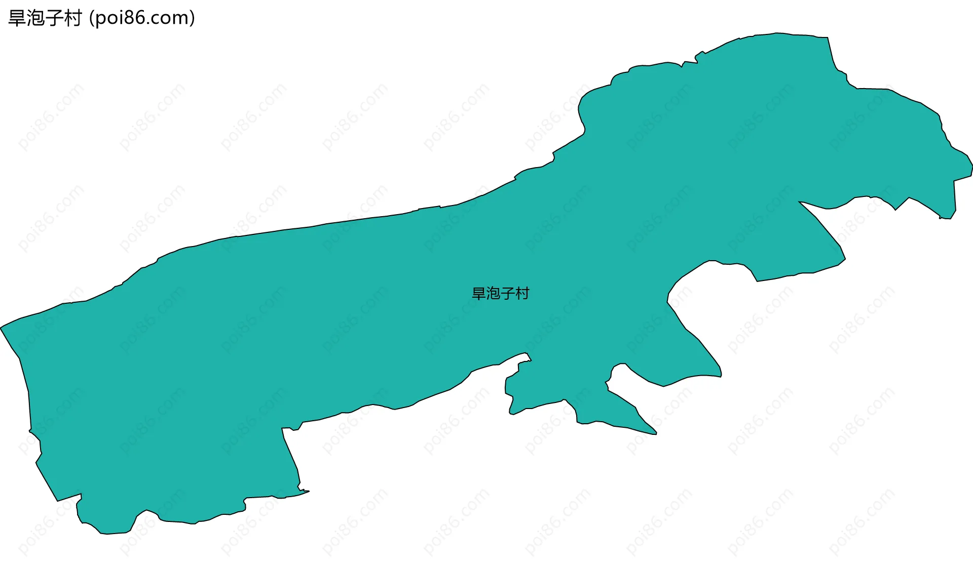 旱泡子村边界地图