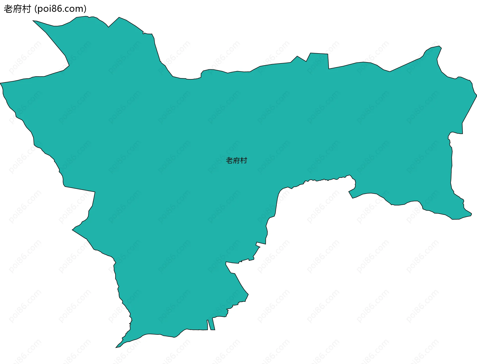 老府村边界地图
