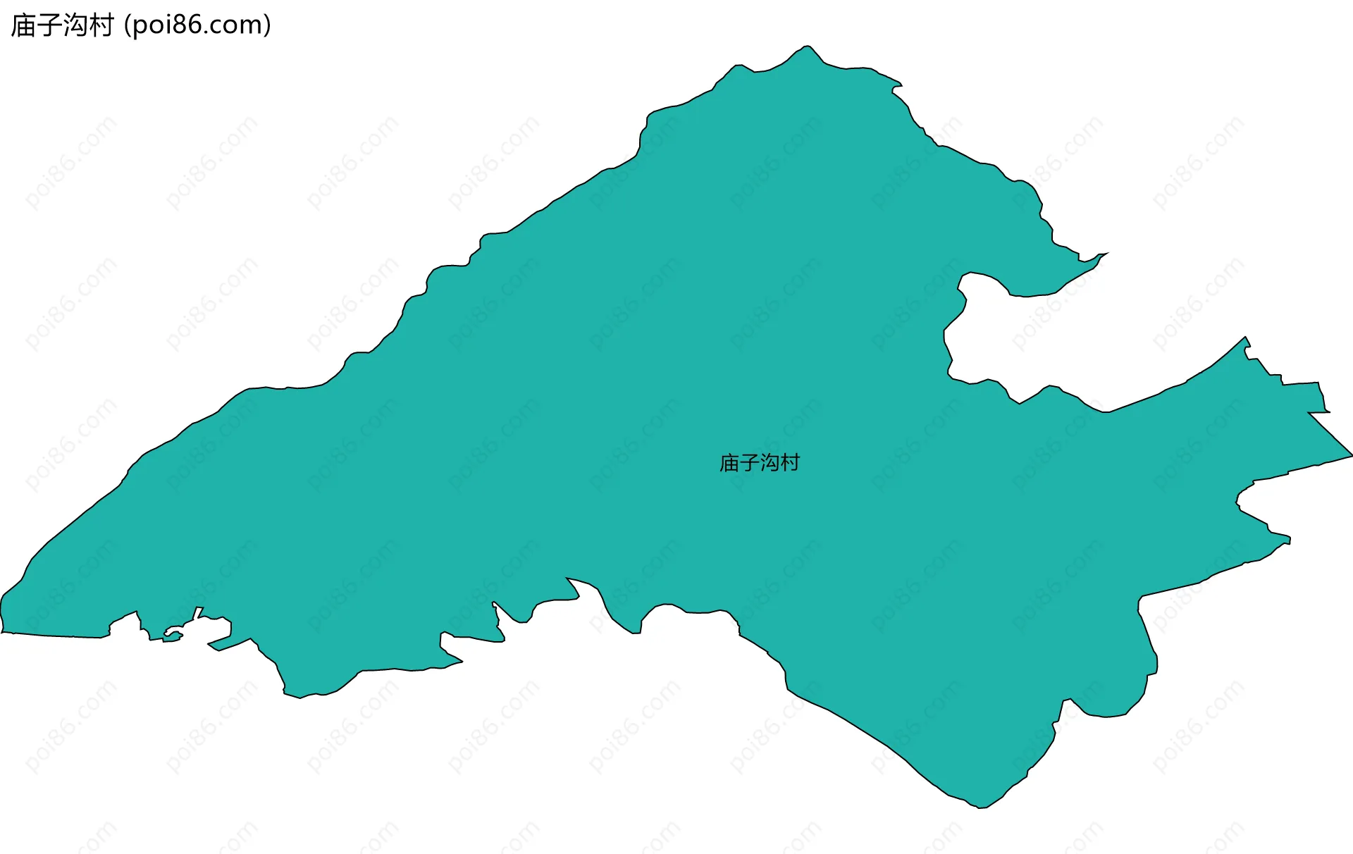 庙子沟村边界地图