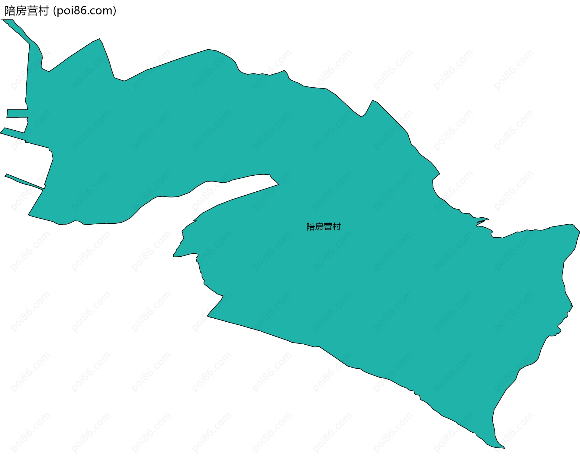 陪房营村边界地图