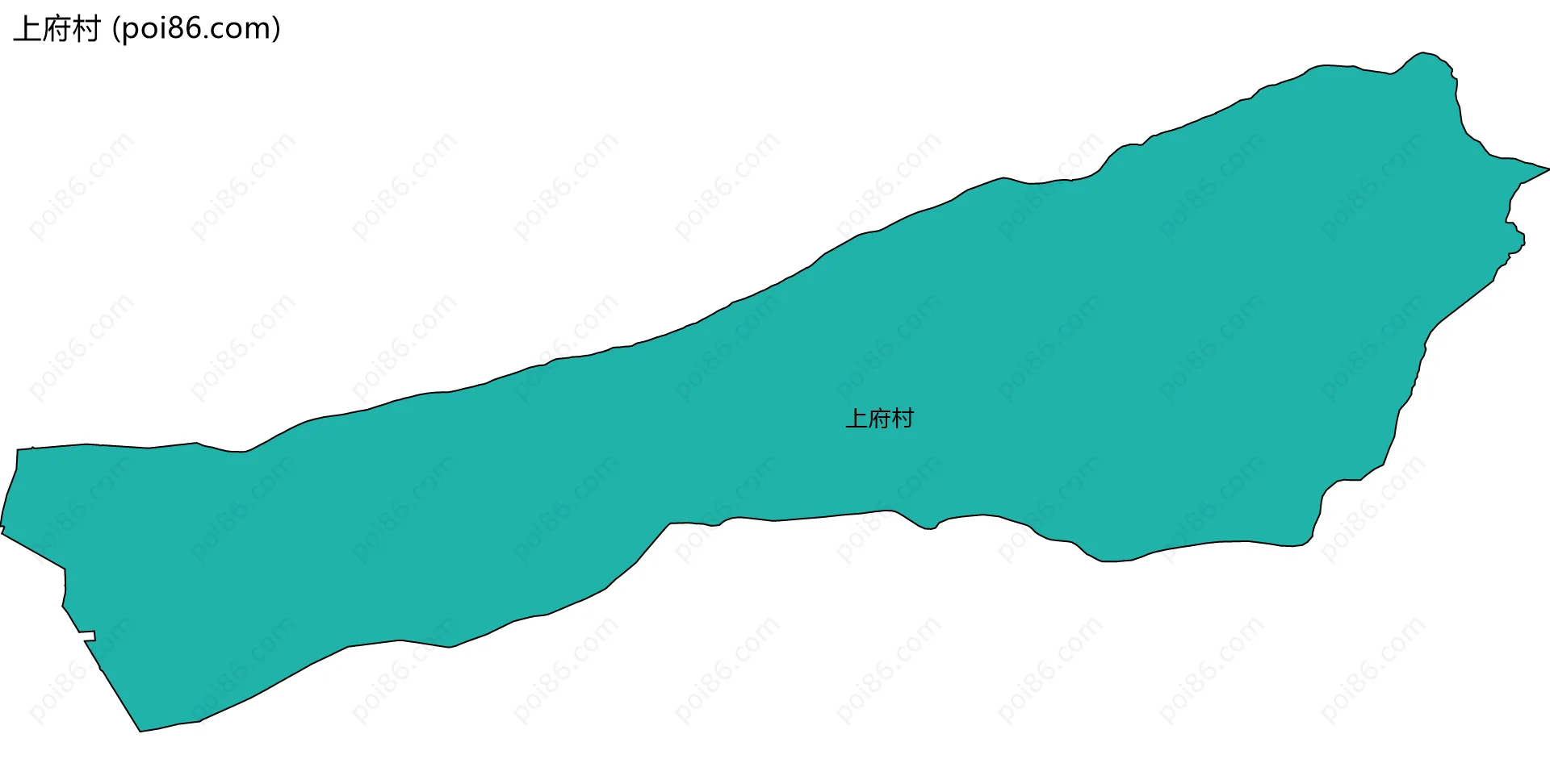 上府村边界地图