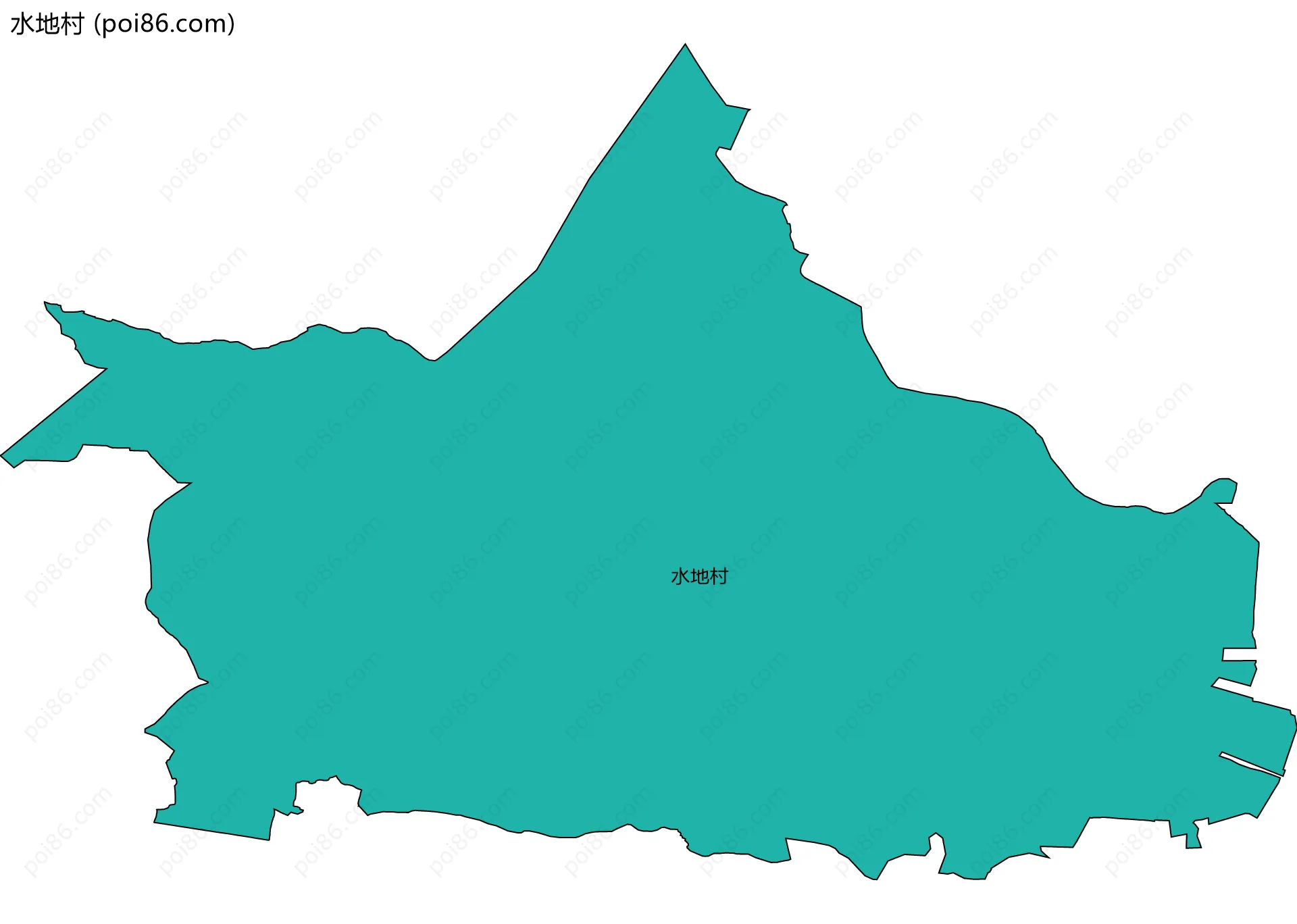 水地村边界地图