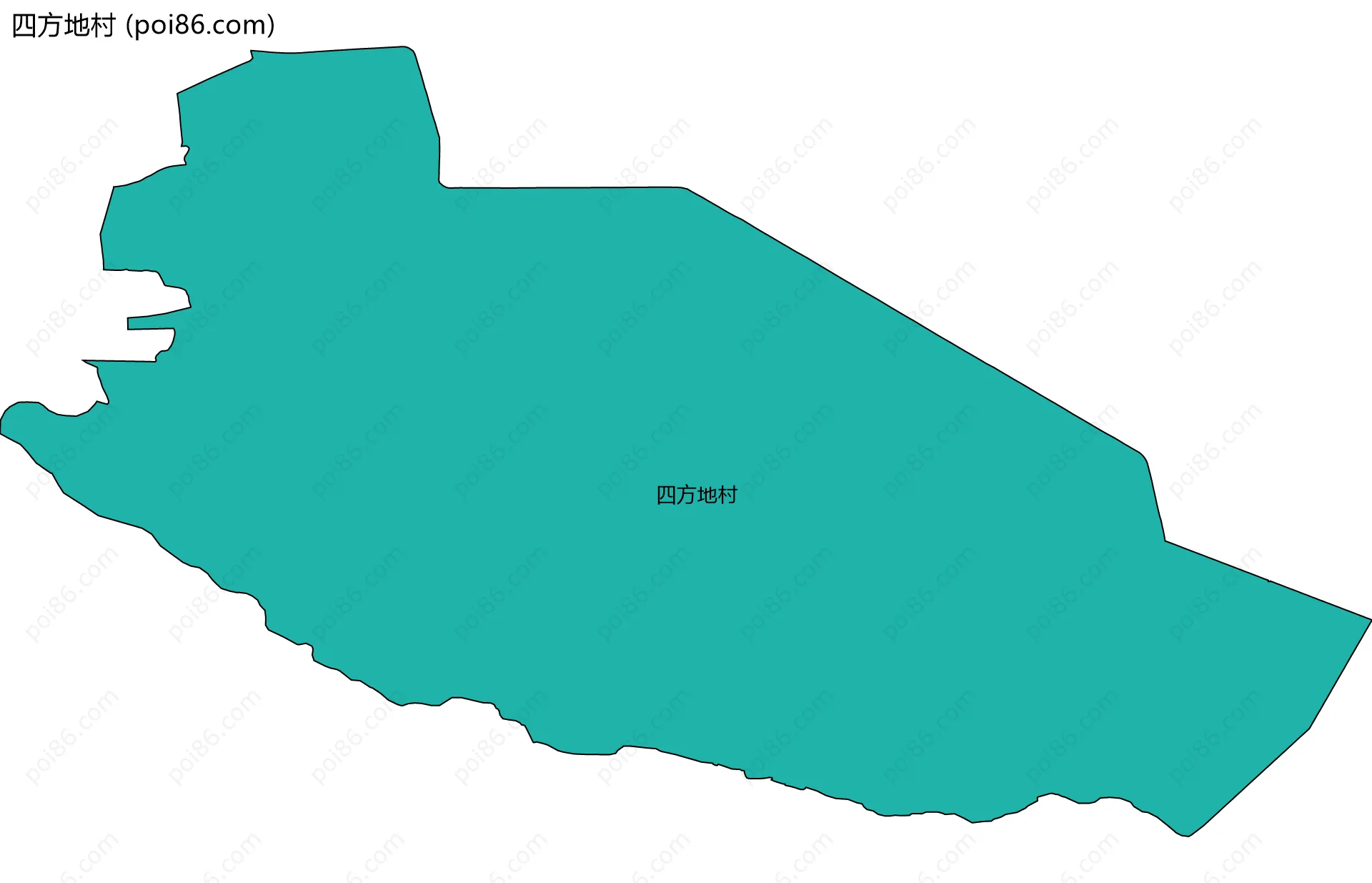 四方地村边界地图
