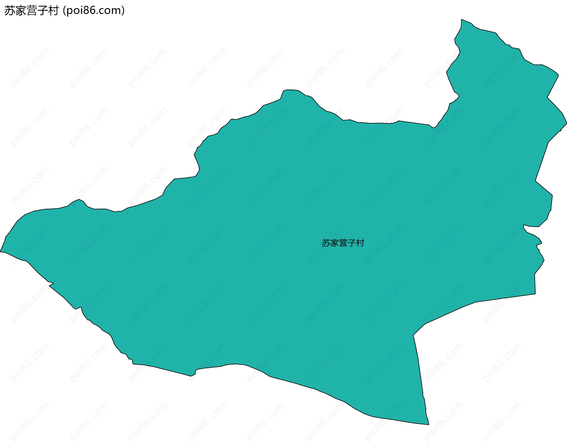 苏家营子村边界地图