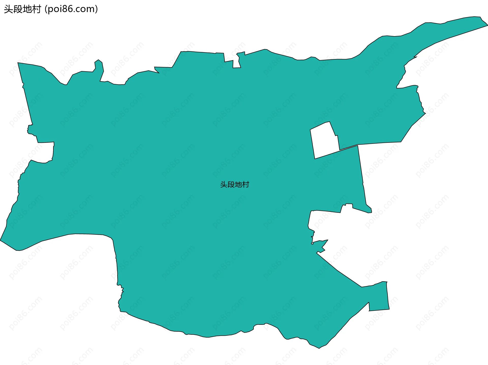 头段地村边界地图