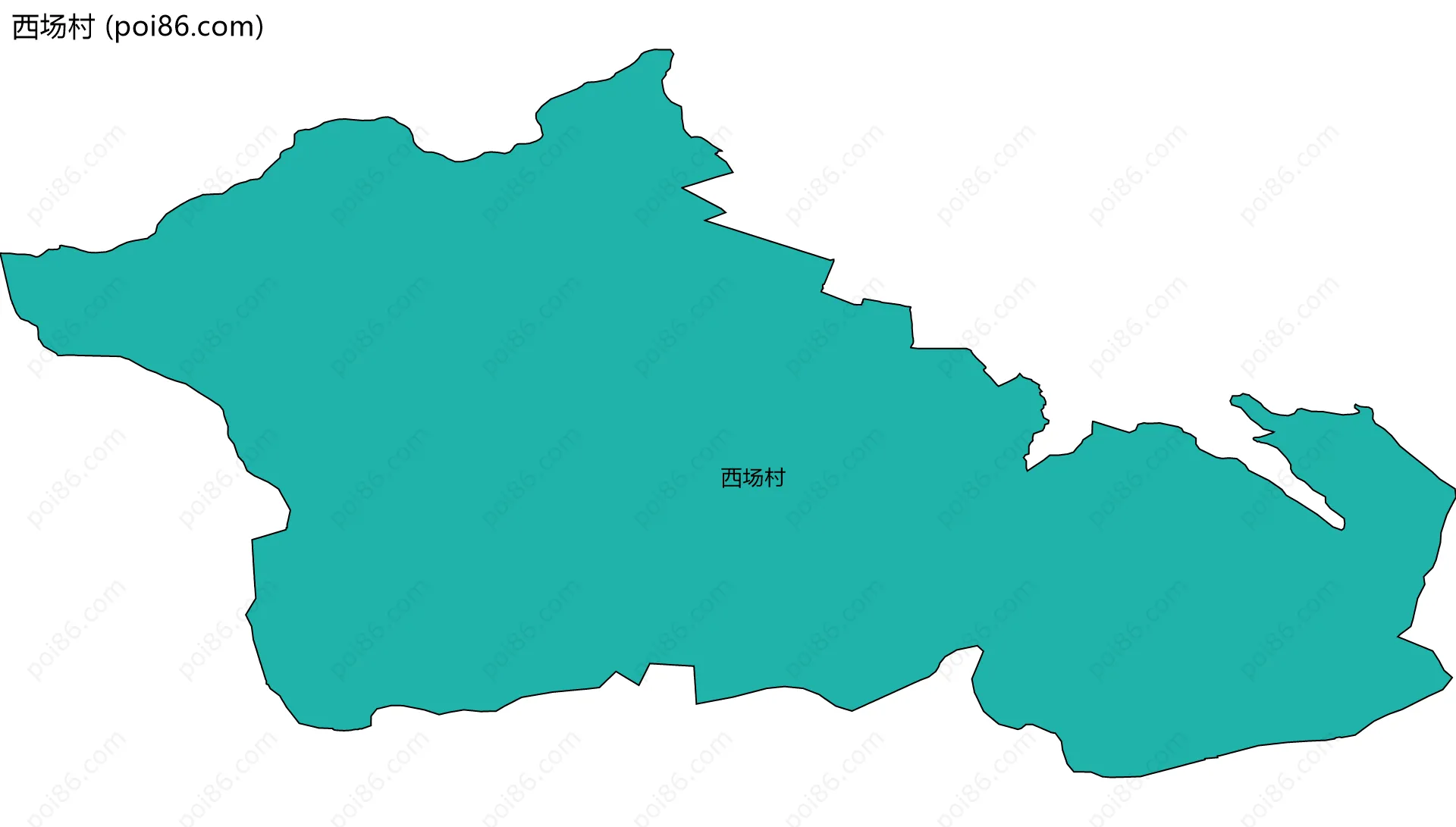 西场村边界地图