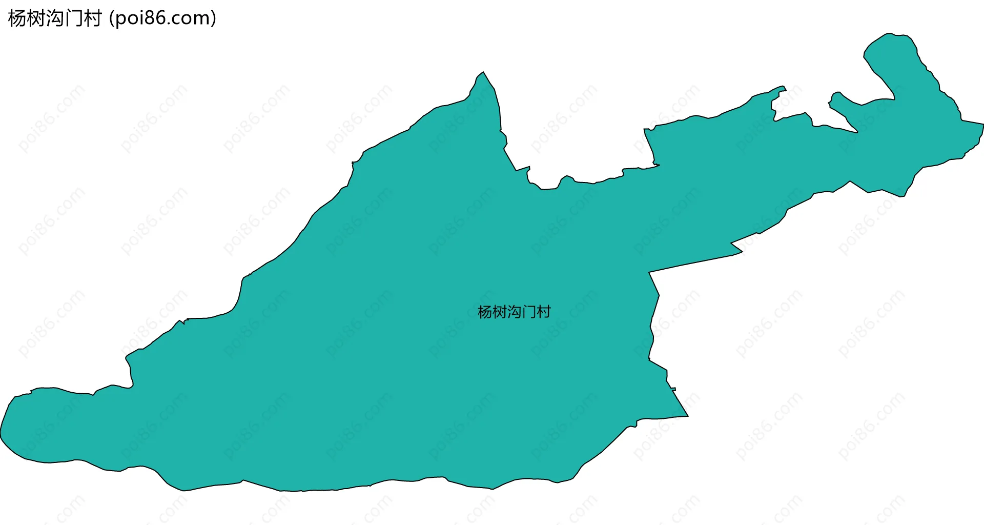 杨树沟门村边界地图