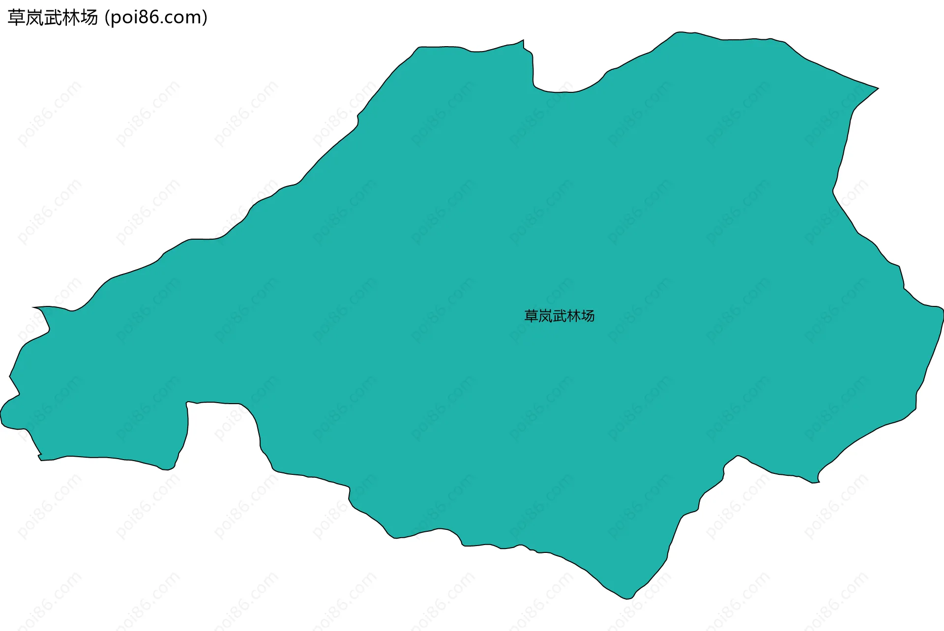 草岚武林场边界地图