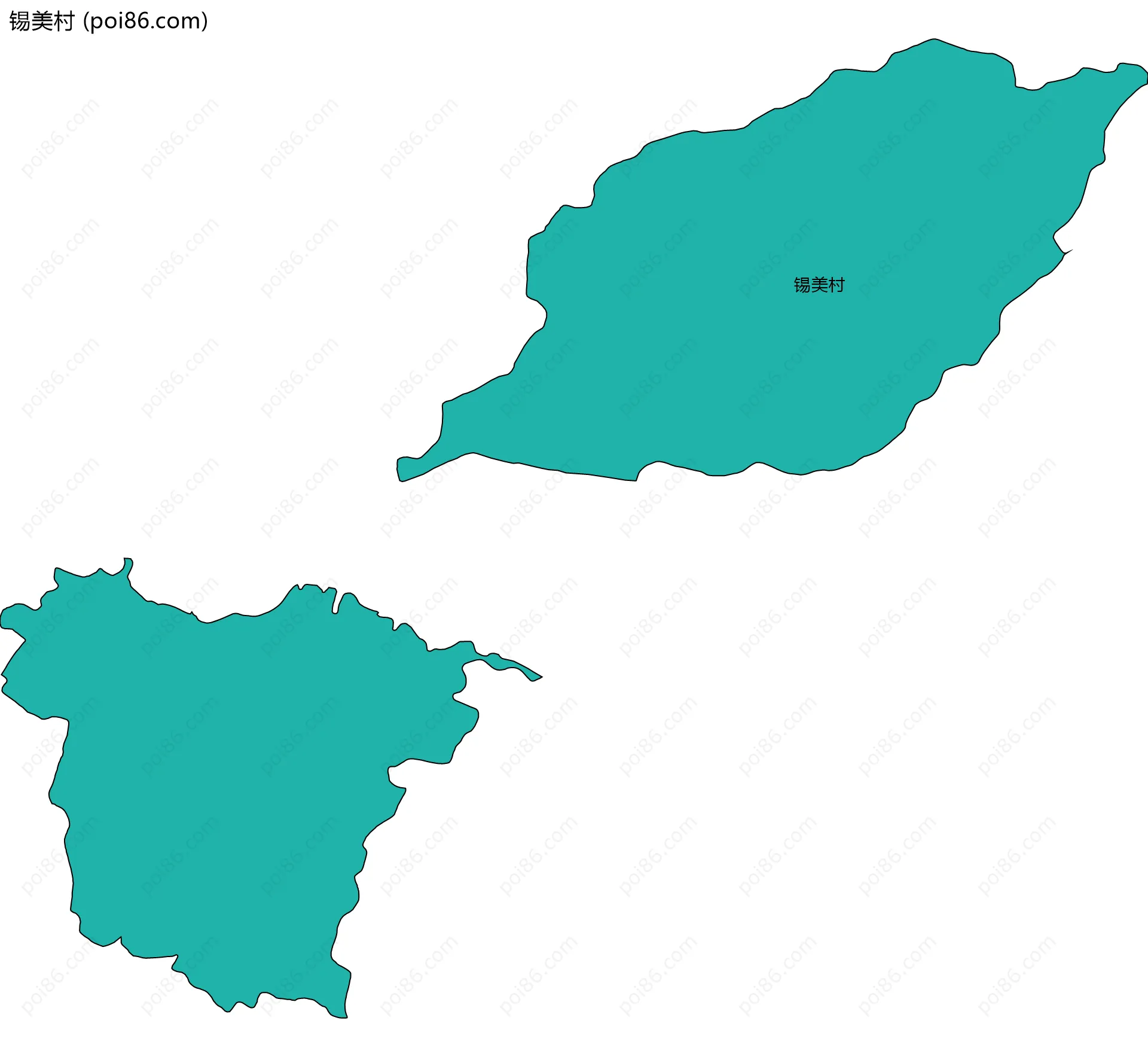 锡美村边界地图