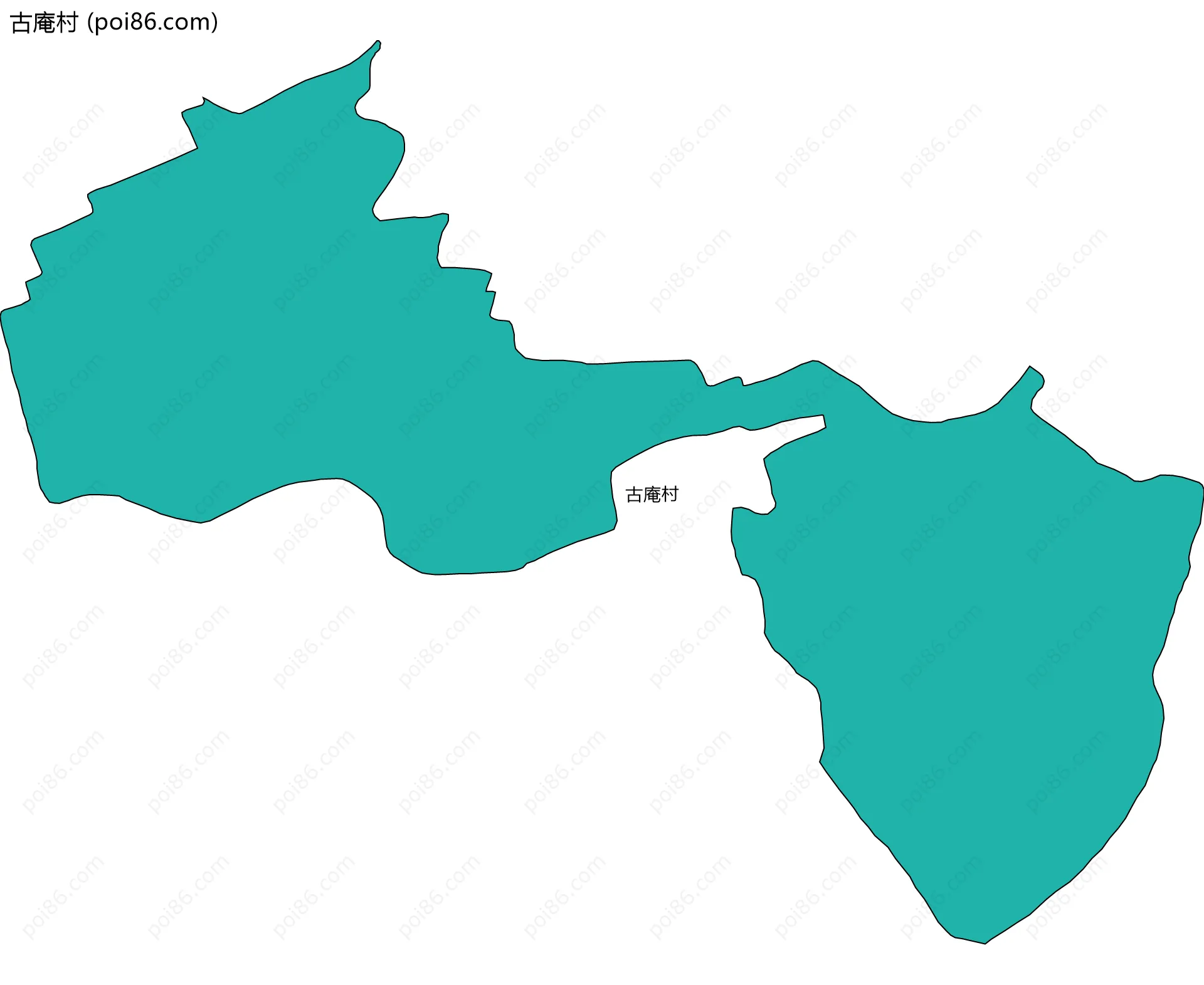 古庵村边界地图