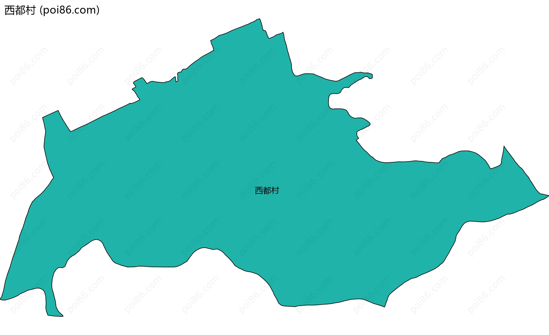 西都村边界地图