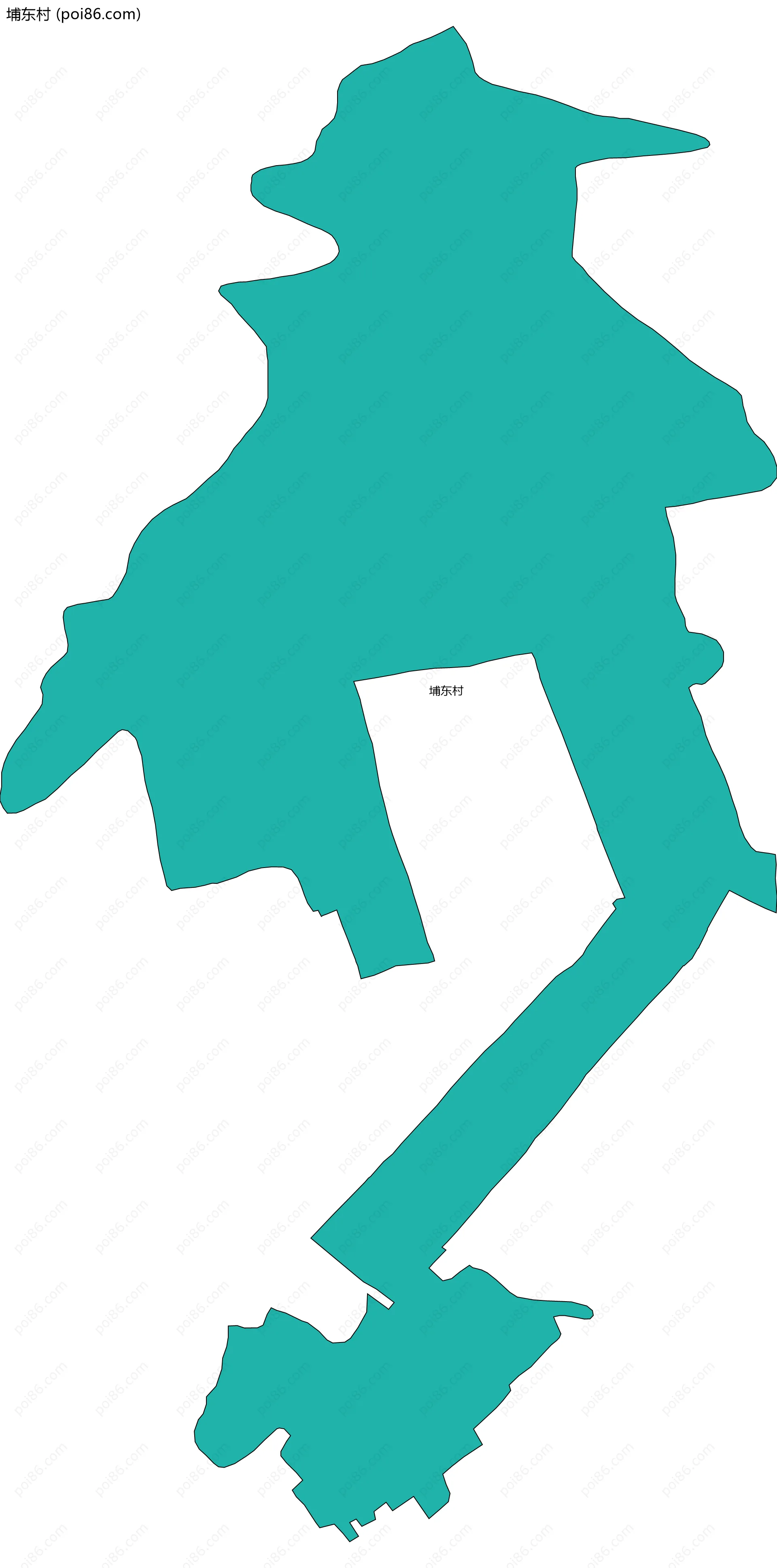 埔东村边界地图