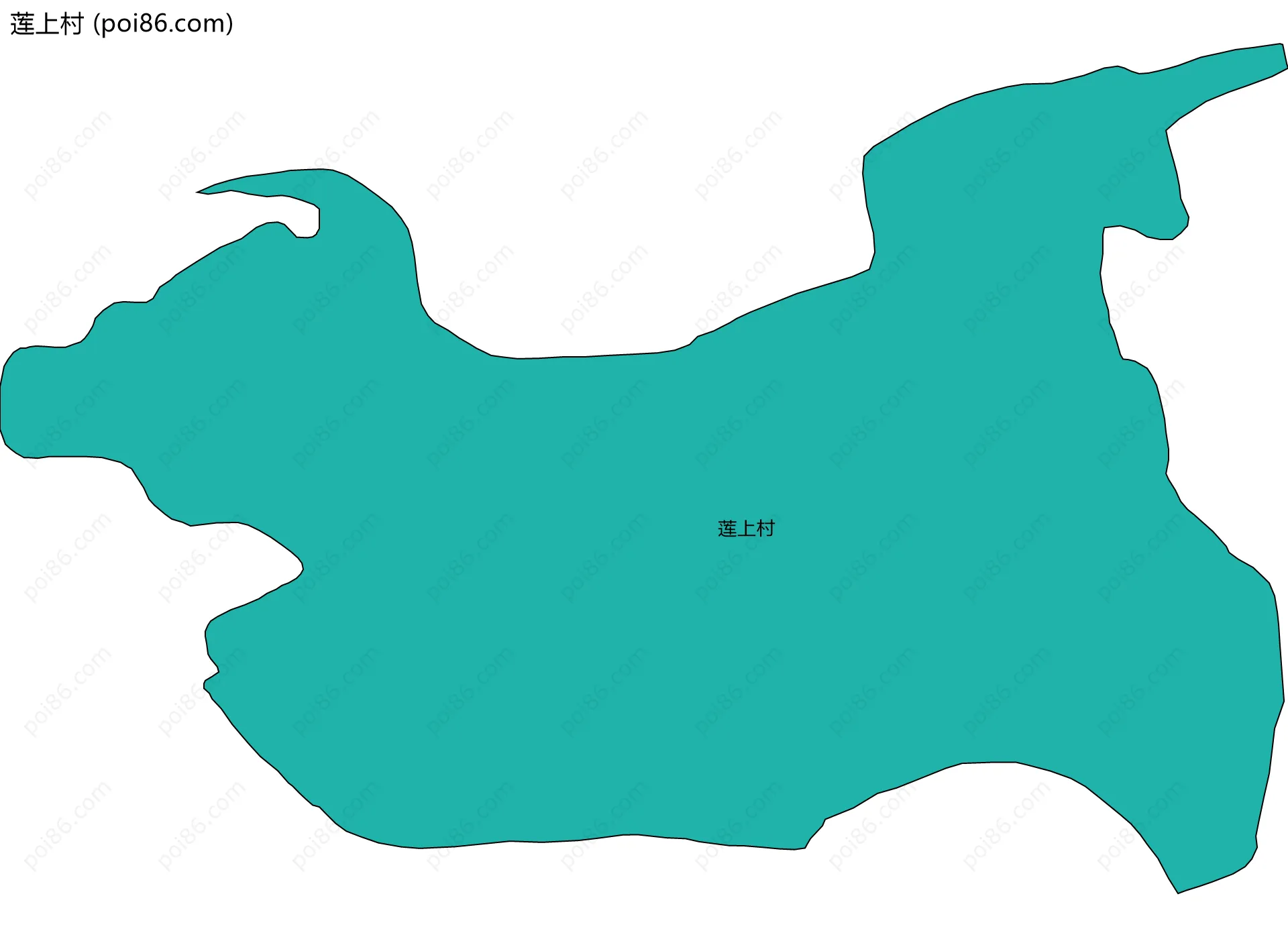 莲上村边界地图