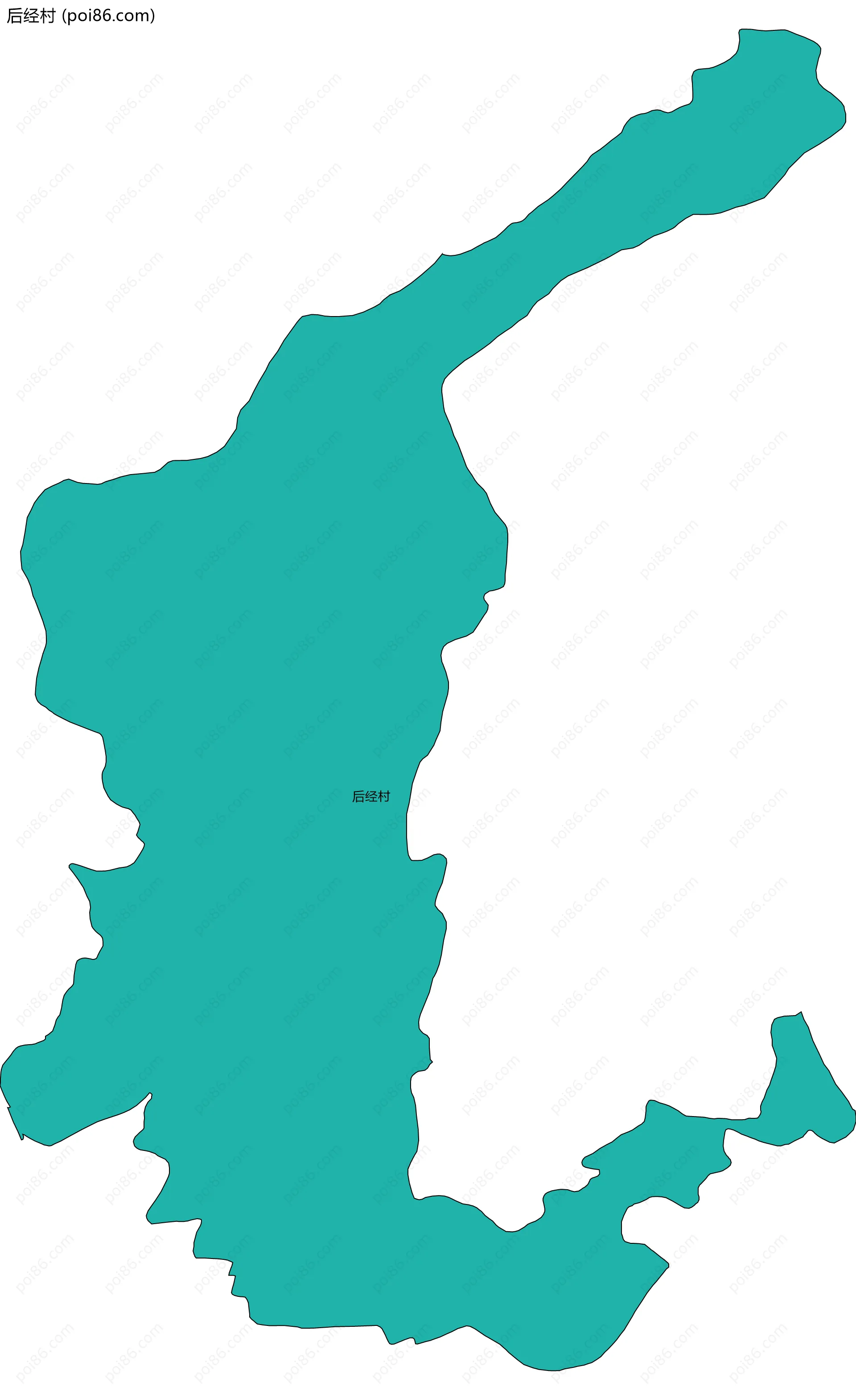 后经村边界地图