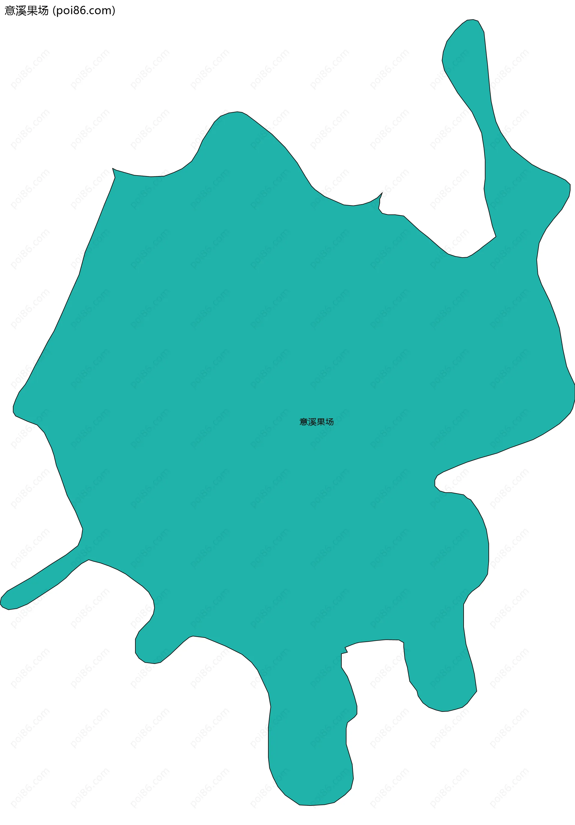 意溪果场边界地图